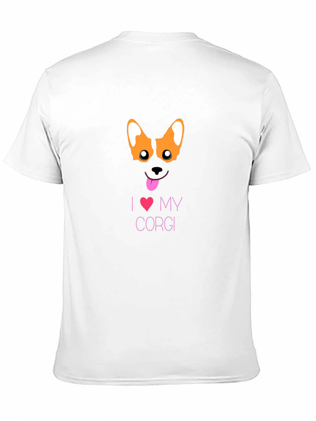 I Love My Corgi Black T-Shirt