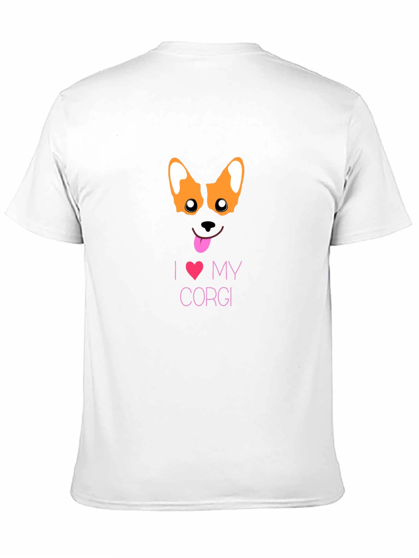 I Love My Corgi Black T-Shirt