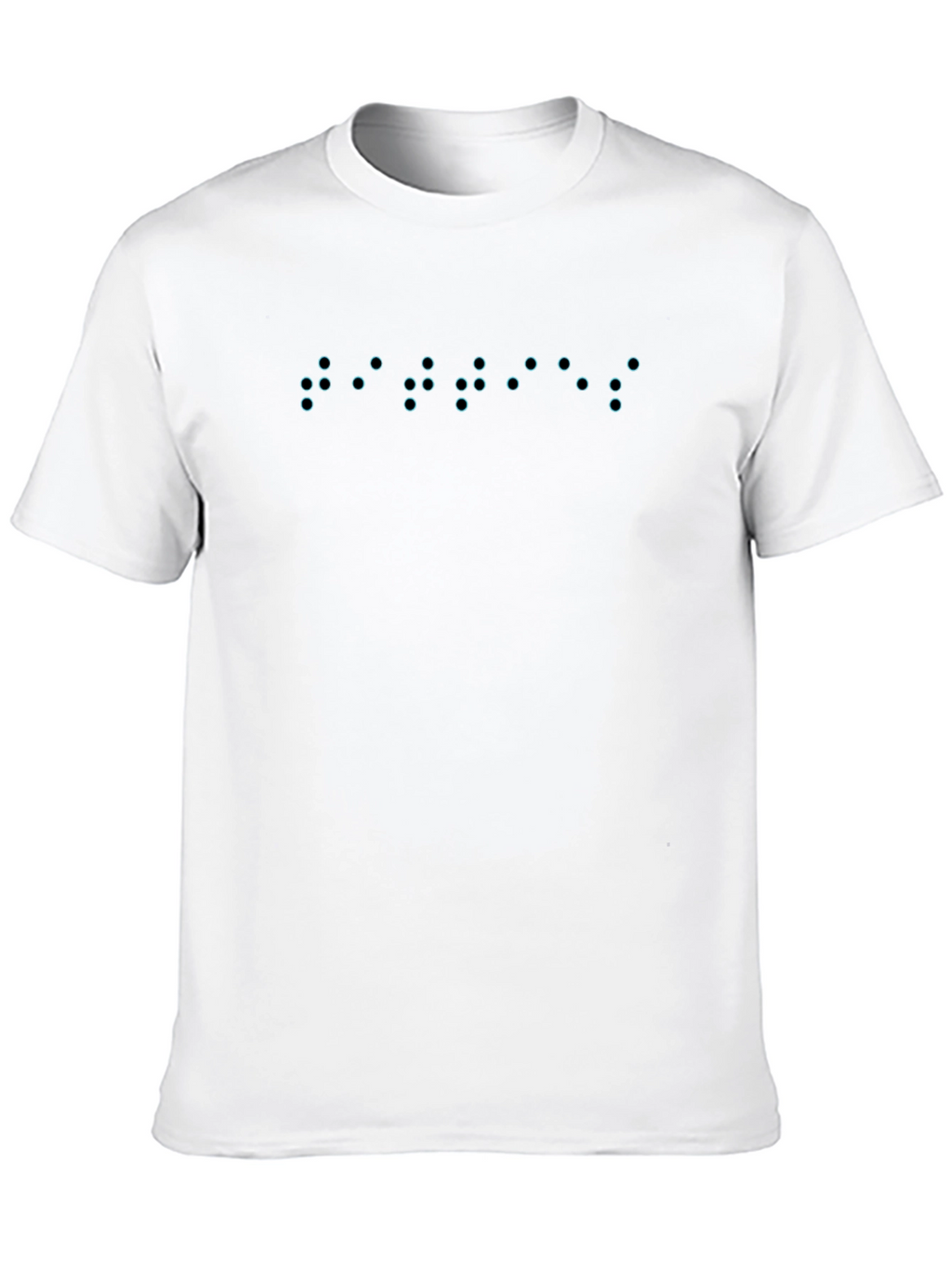 Cool Braille Graphic Black T-Shirt
