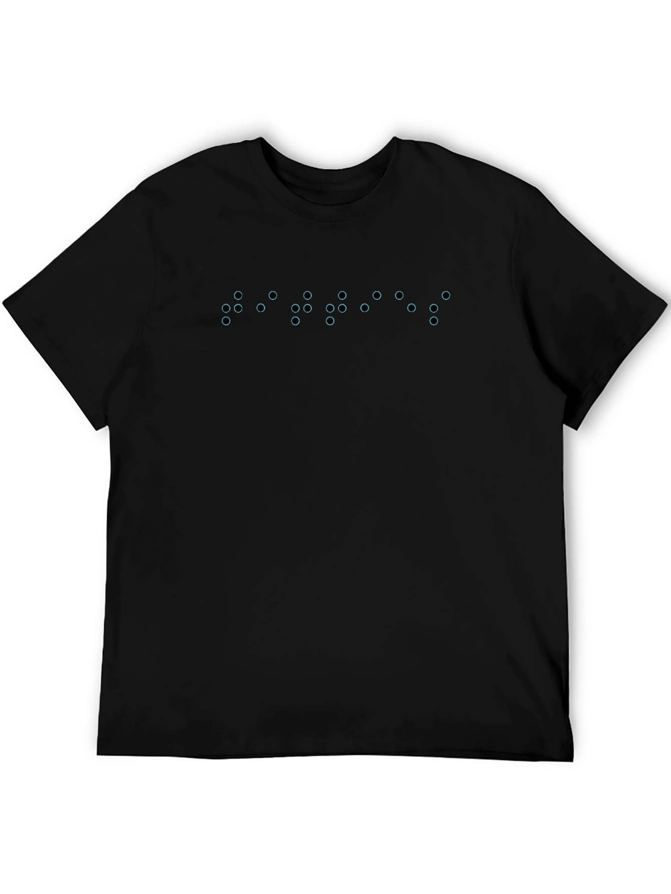 Cool Braille Graphic Black T-Shirt