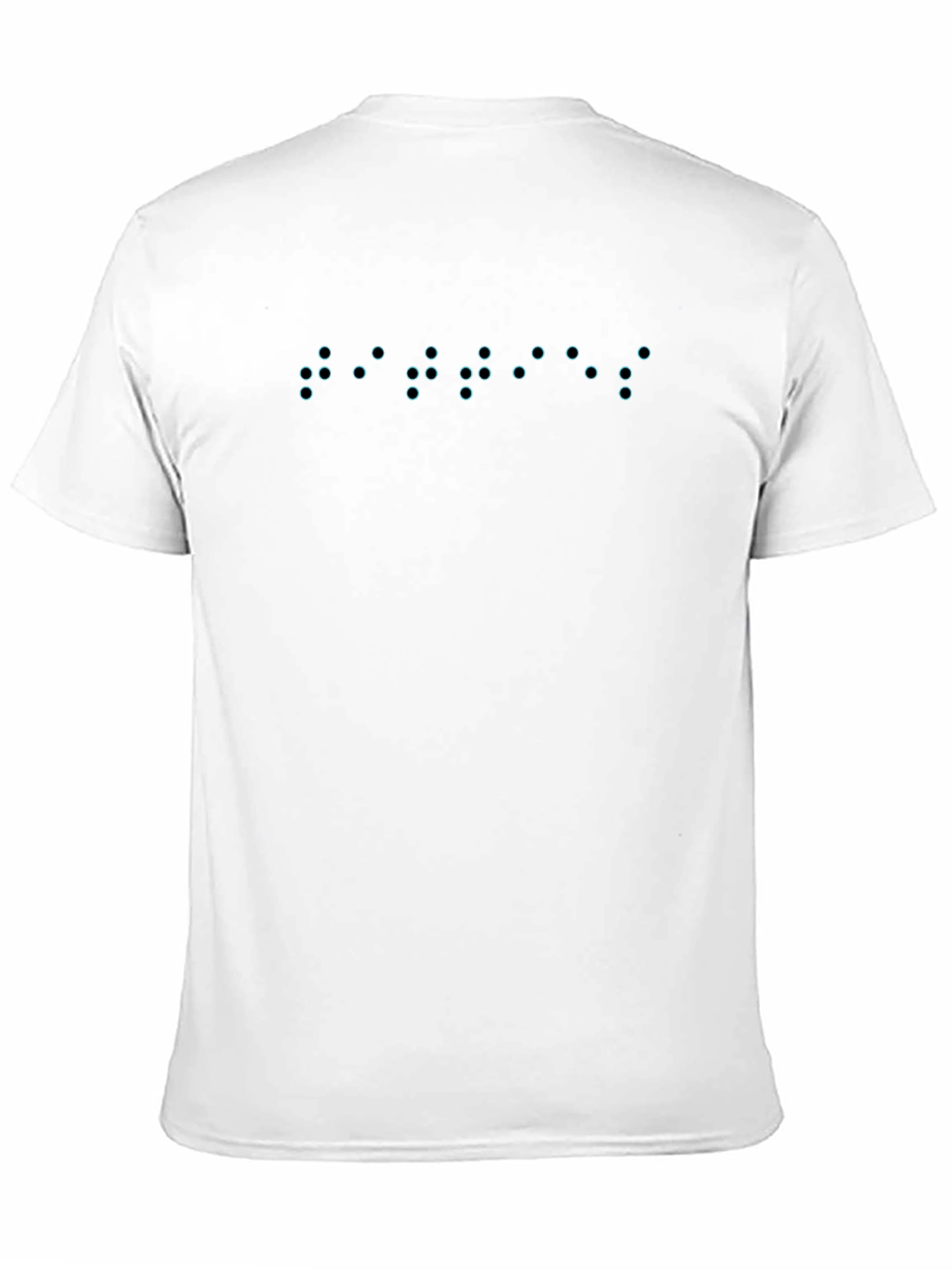 Cool Braille Graphic Black T-Shirt