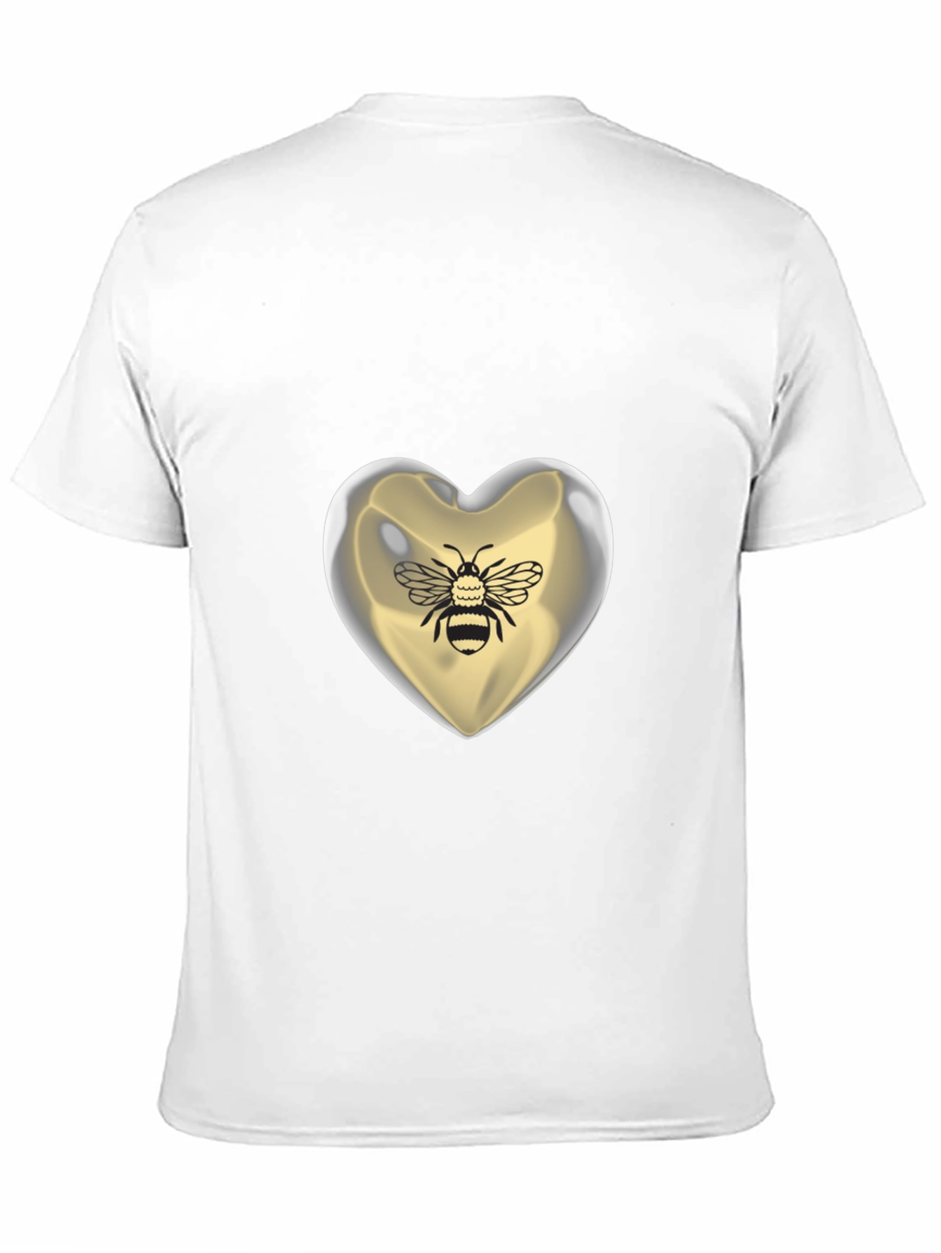 Bee Mine Heart T-Shirt - Graphic Print