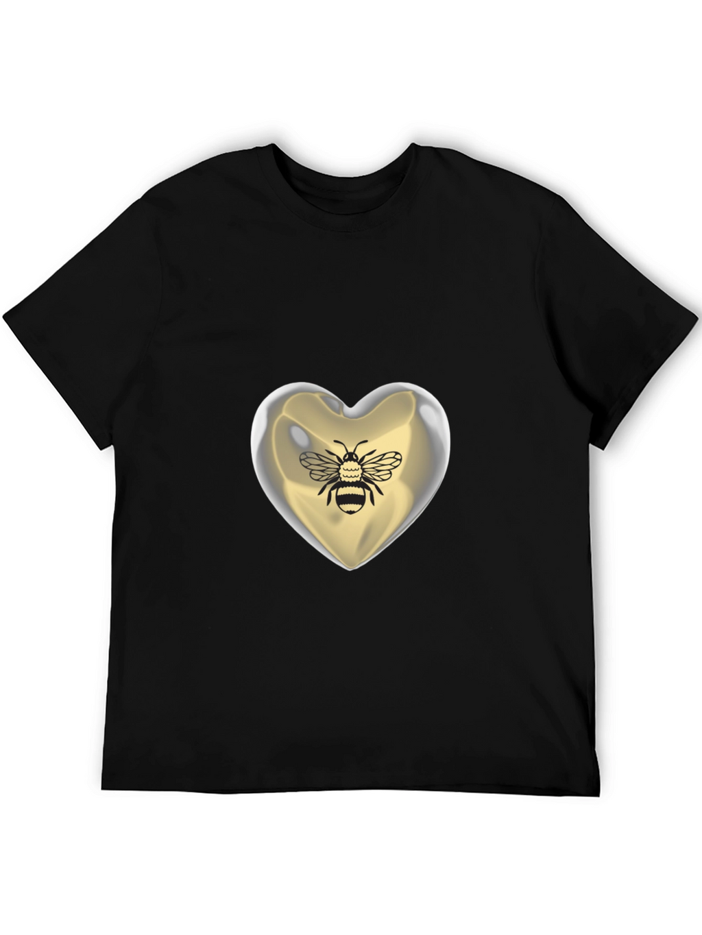 Bee Mine Heart T-Shirt - Graphic Print
