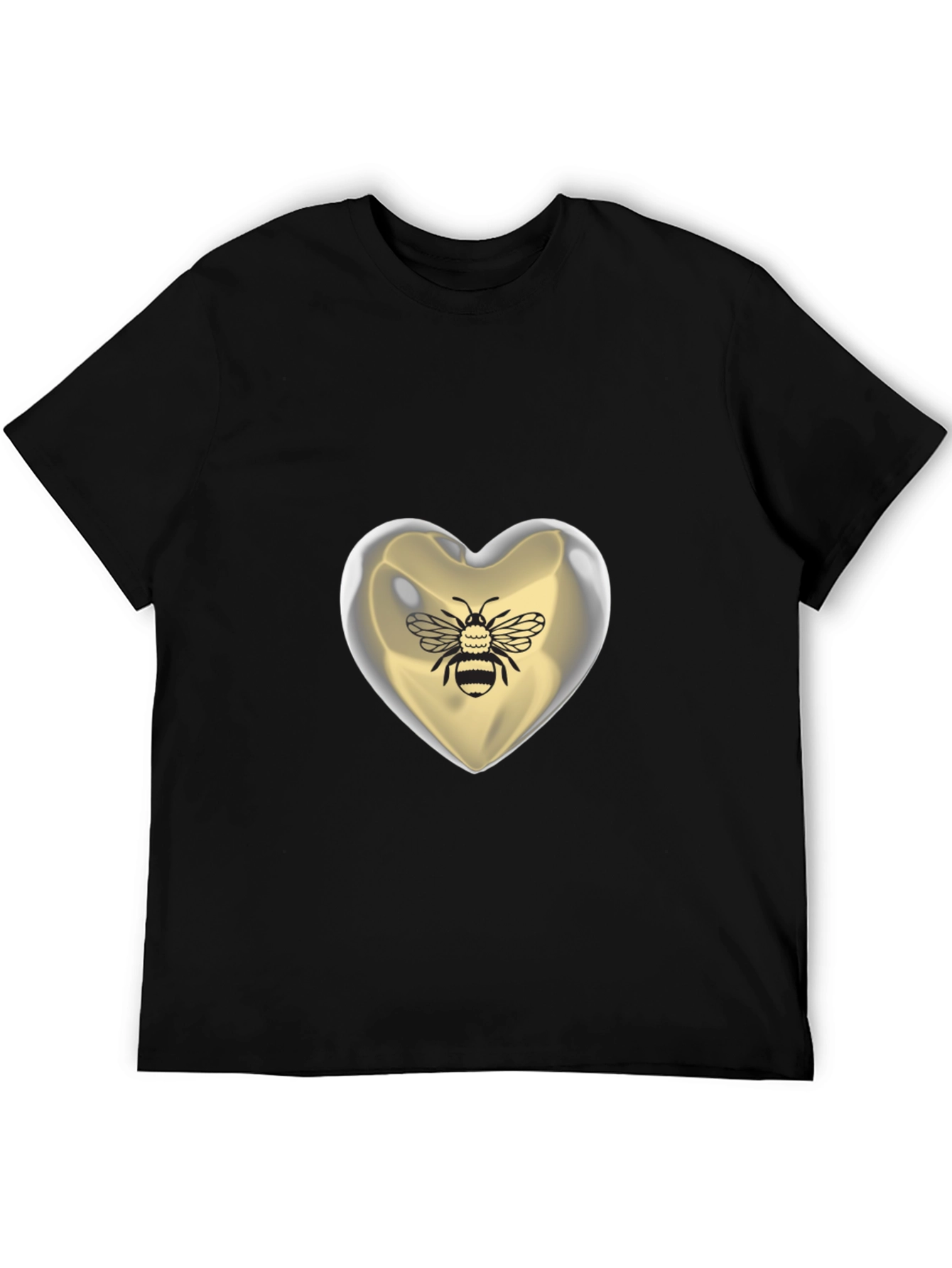 Bee Mine Heart T-Shirt - Graphic Print