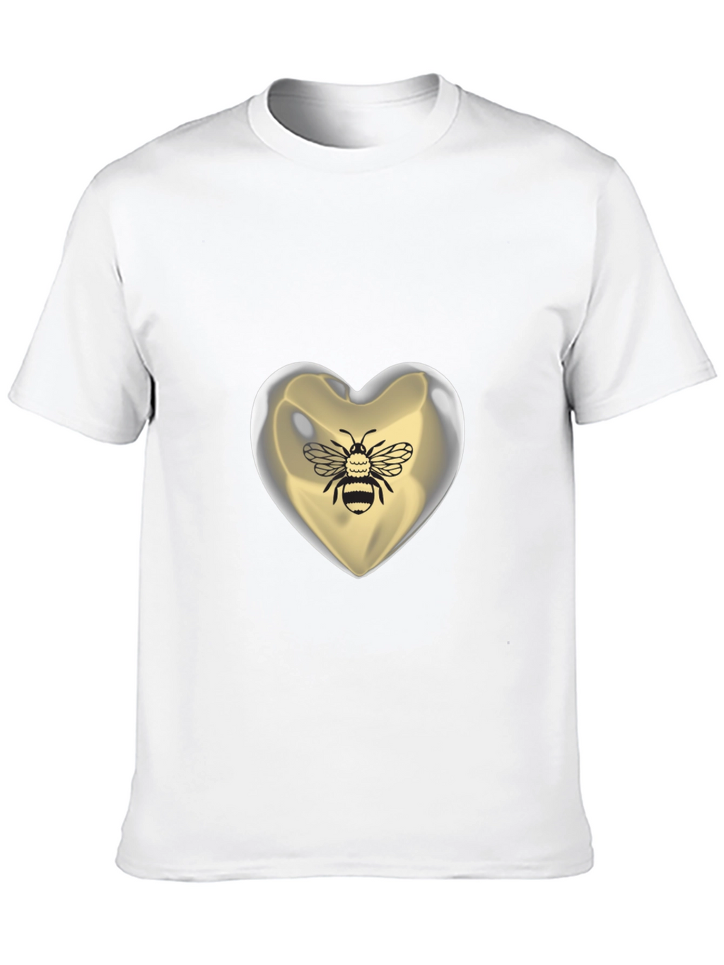 Bee Mine Heart T-Shirt - Graphic Print