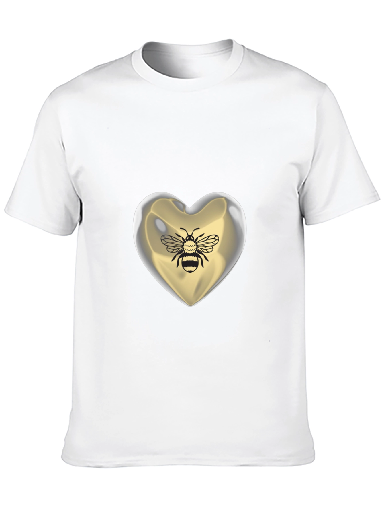 Bee Mine Heart T-Shirt - Graphic Print