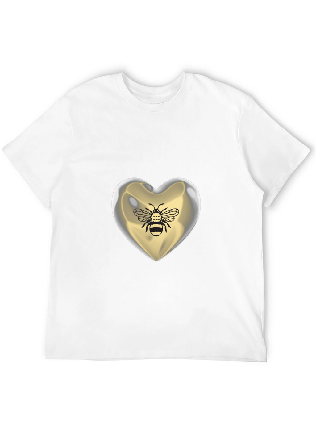 Bee Mine Heart T-Shirt - Graphic Print