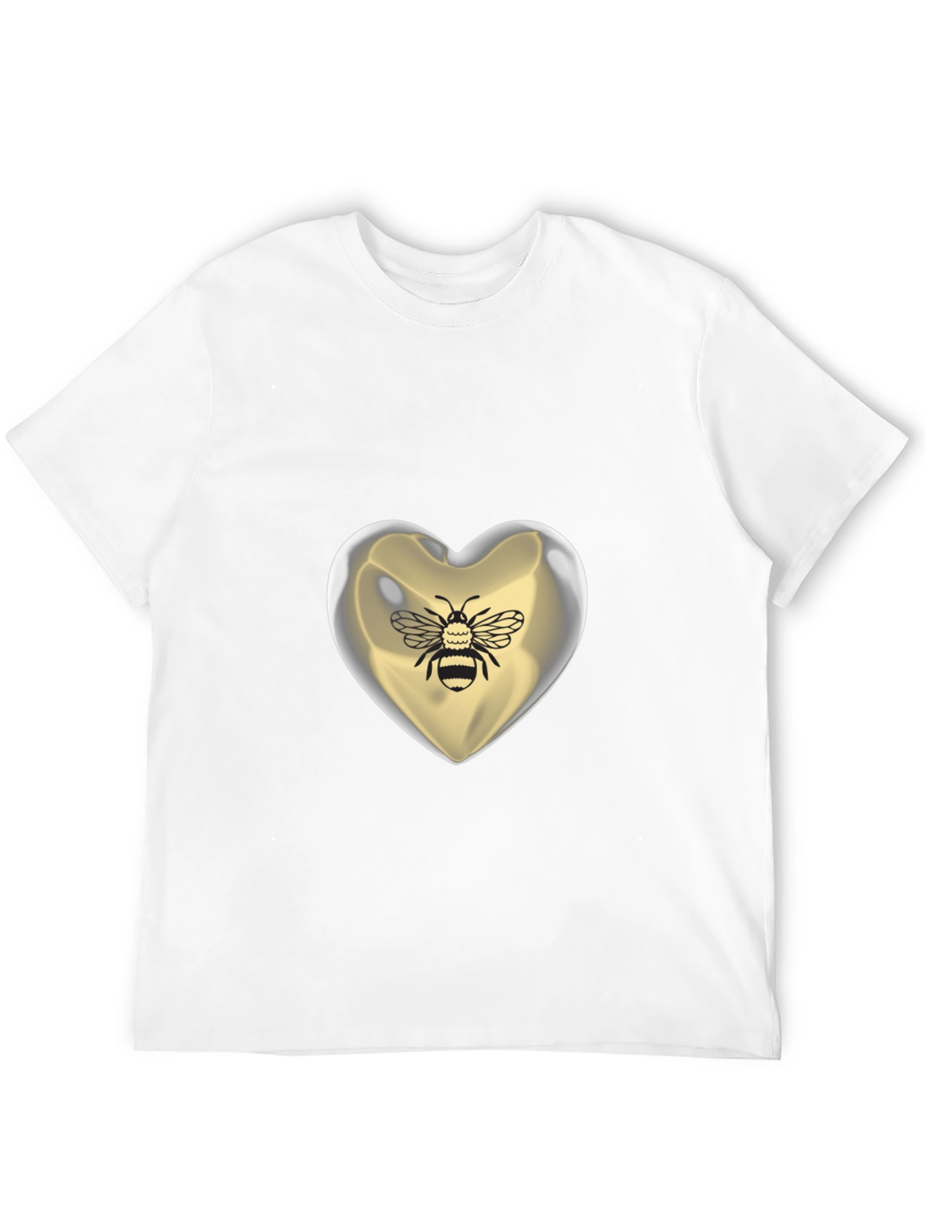 Bee Mine Heart T-Shirt - Graphic Print