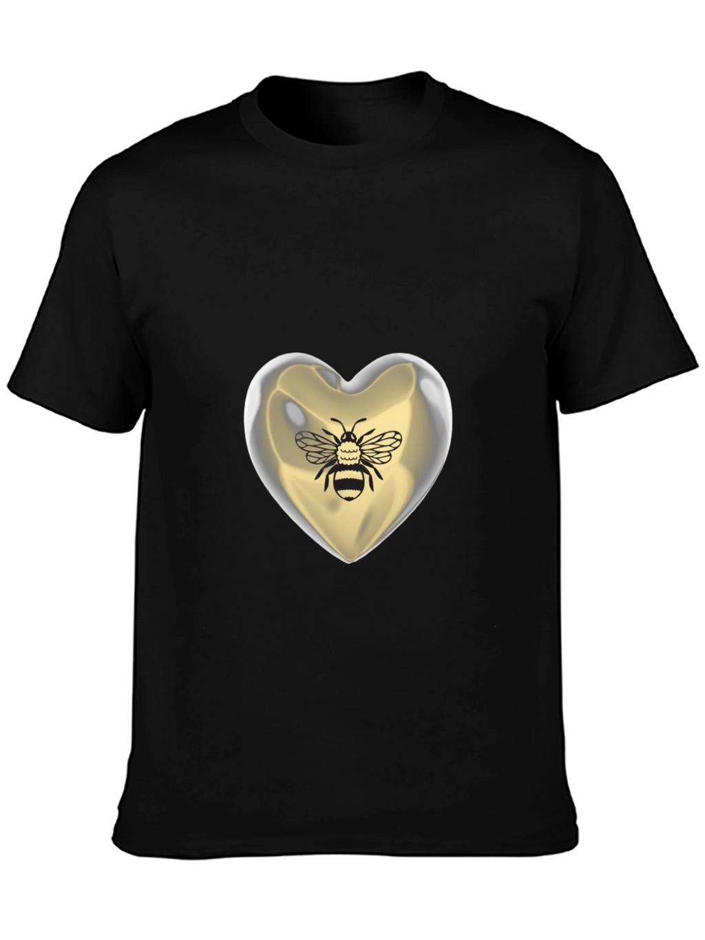 Bee Mine Heart T-Shirt - Graphic Print