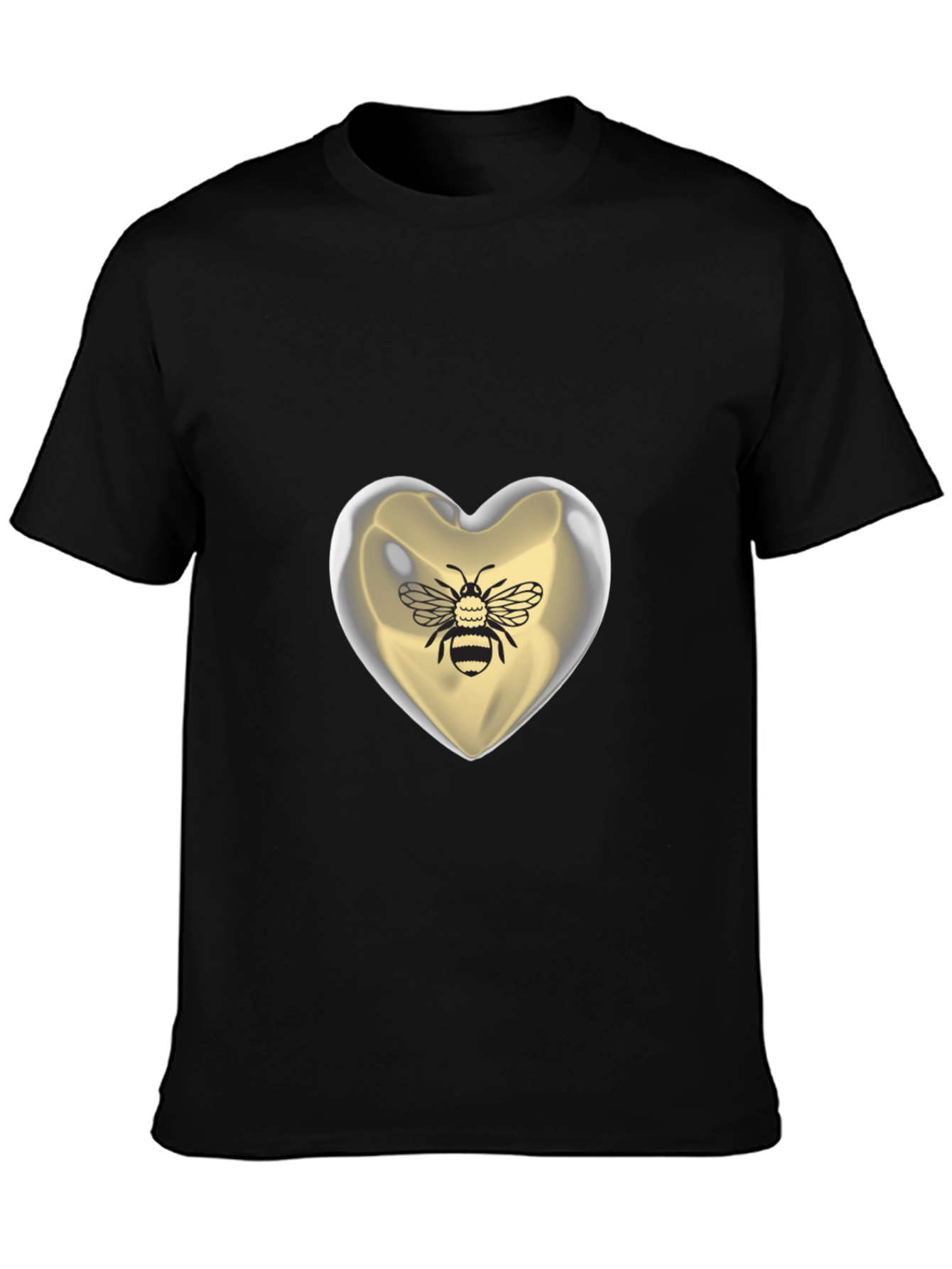 Bee Mine Heart T-Shirt - Graphic Print