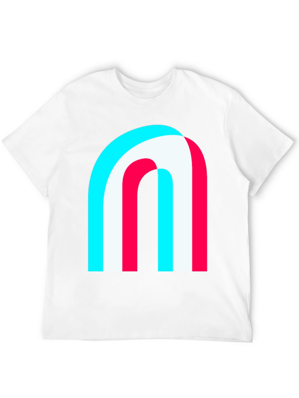 Modern Graphic Tee - Abstract Arch Design Black Shirt