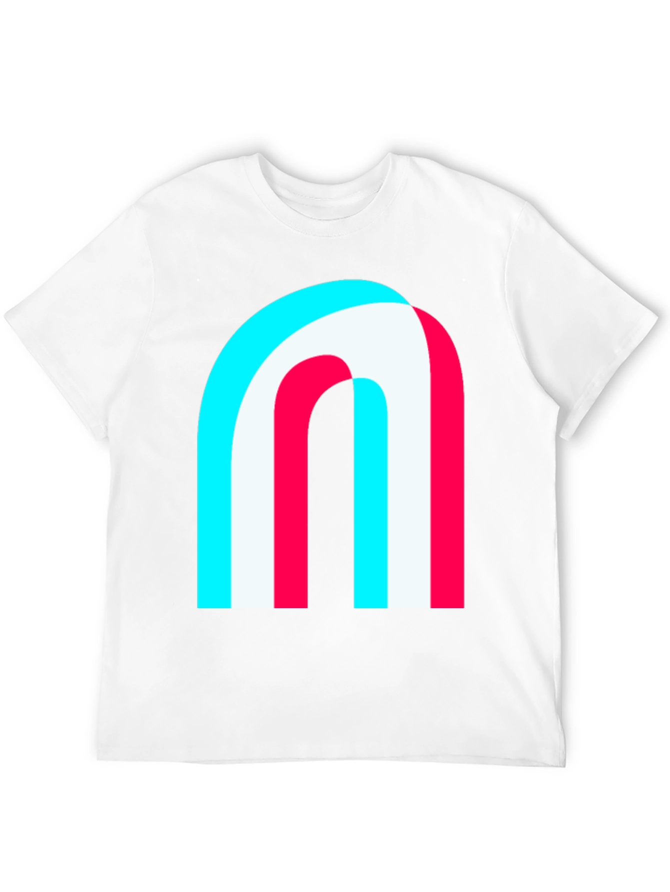 Modern Graphic Tee - Abstract Arch Design Black Shirt