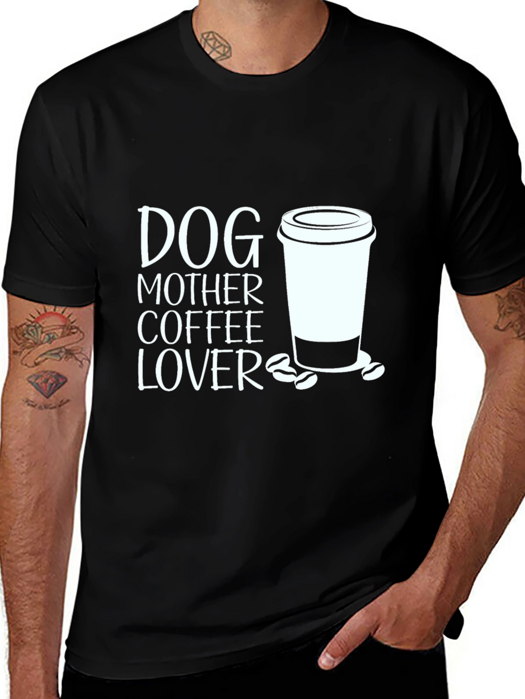 Dog Mother Coffee Lover Graphic Tee