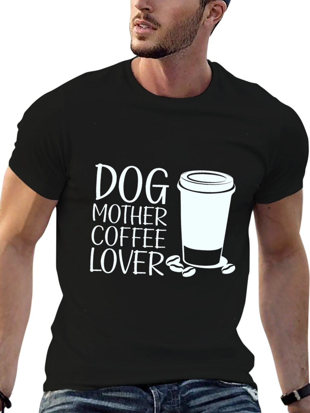 Dog Mother Coffee Lover Graphic Tee
