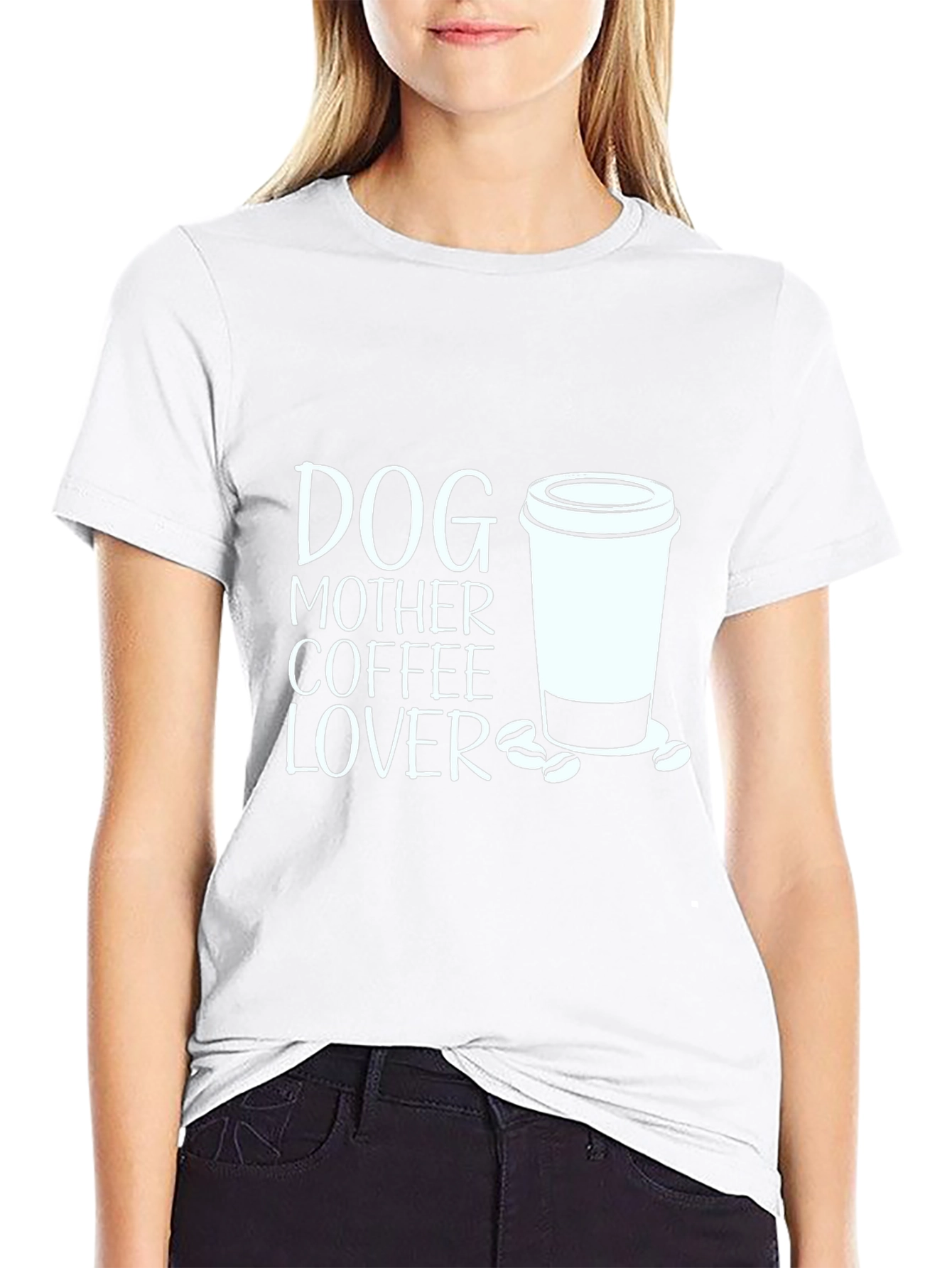 Dog Mother Coffee Lover Graphic Tee