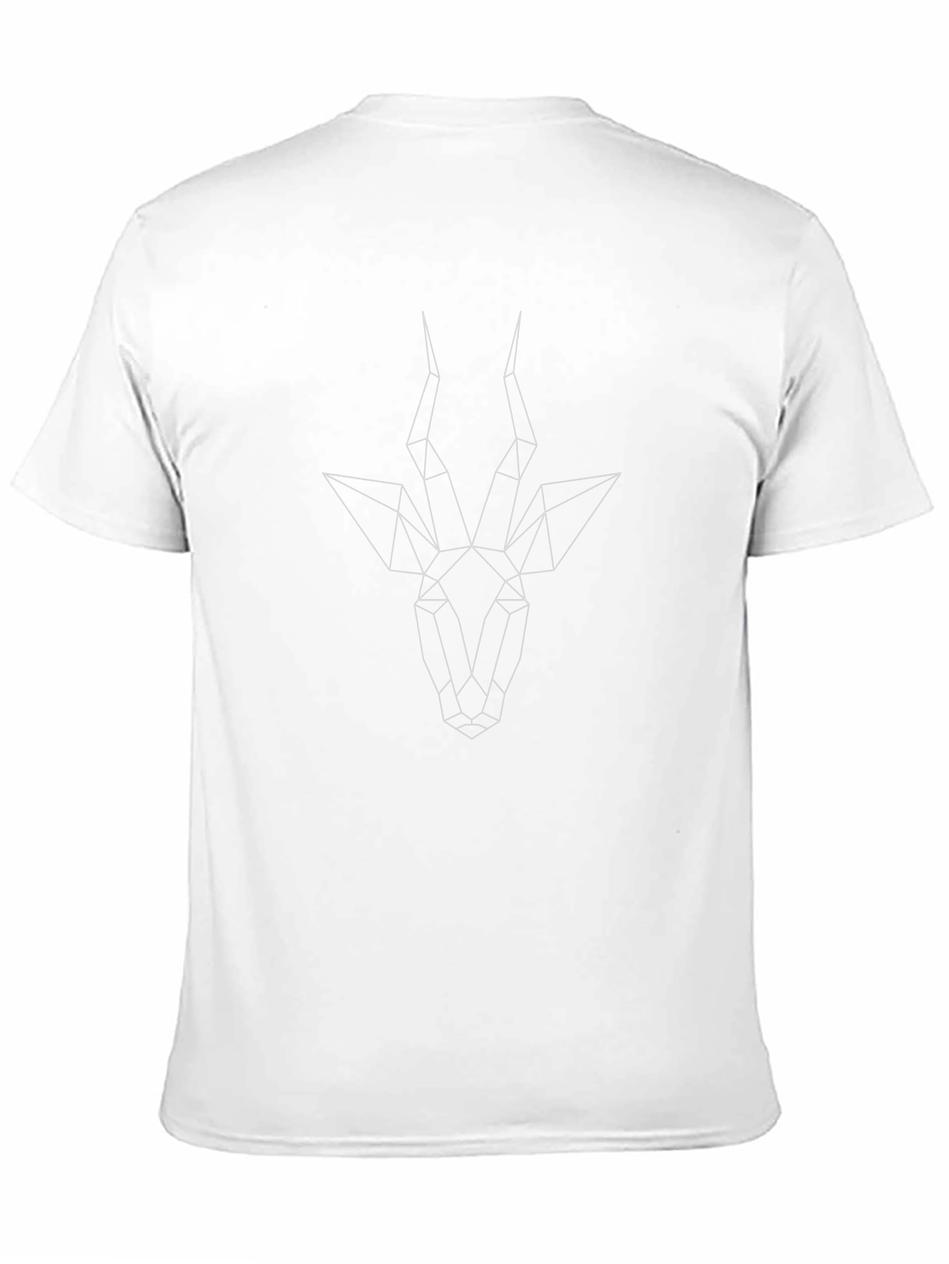 Geometric Gazelle Graphic Tee - Modern Style