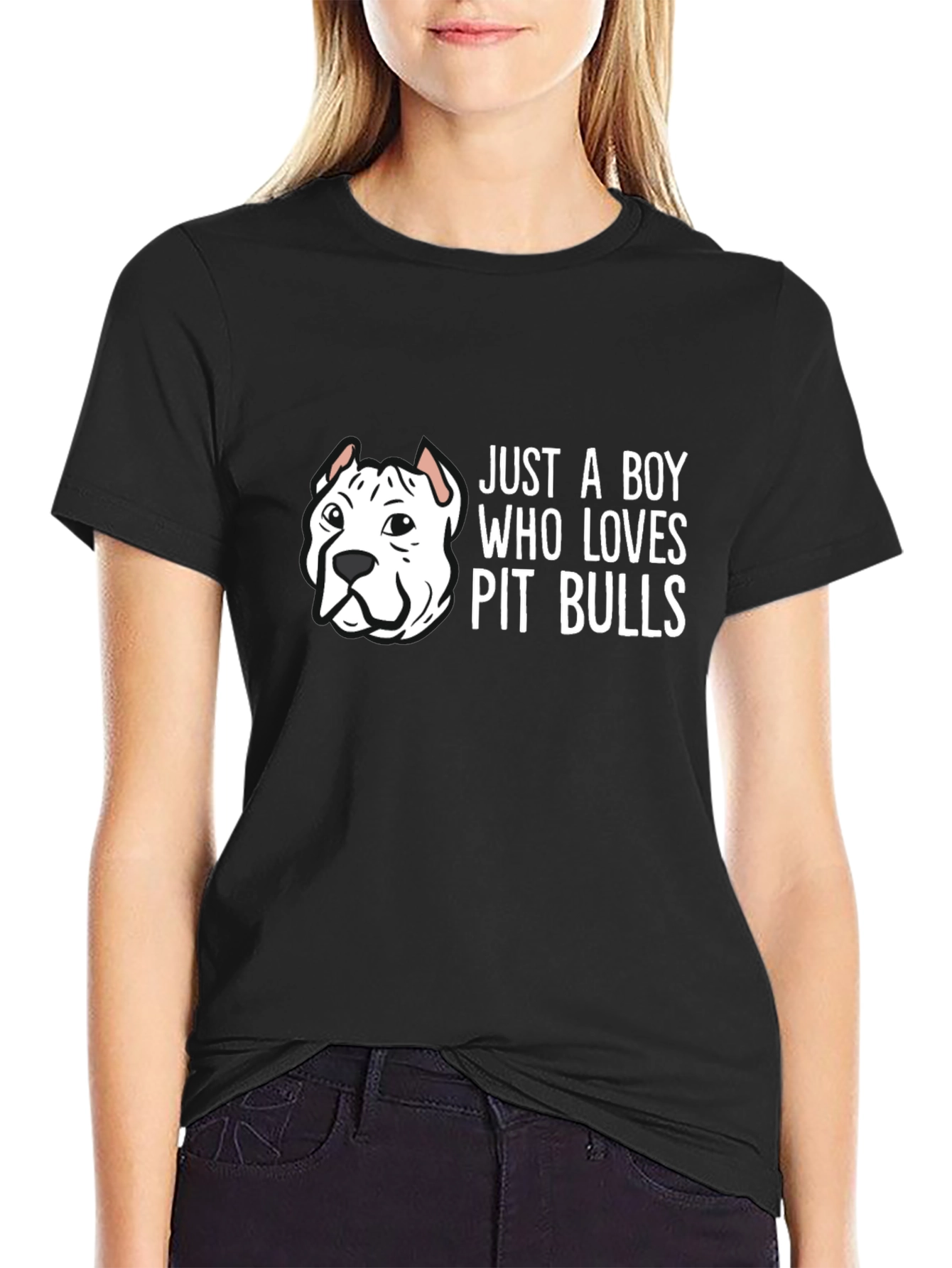 Pit Bull Lover Tee - Just a Boy Who Loves Pit Bulls