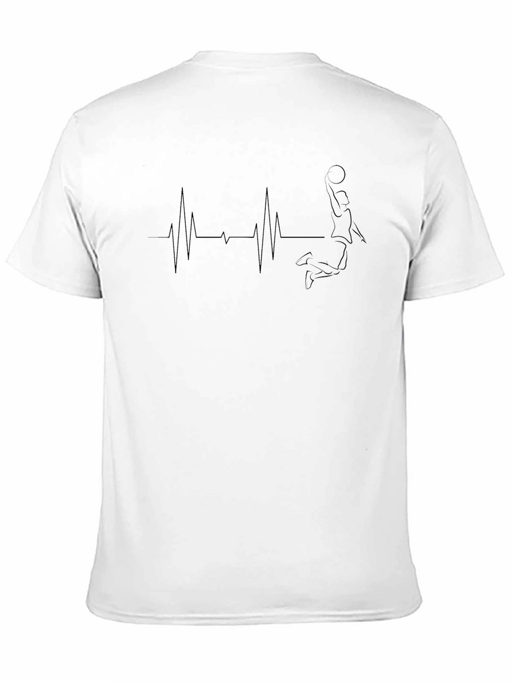 Basketball Heartbeat Graphic T-Shirt
