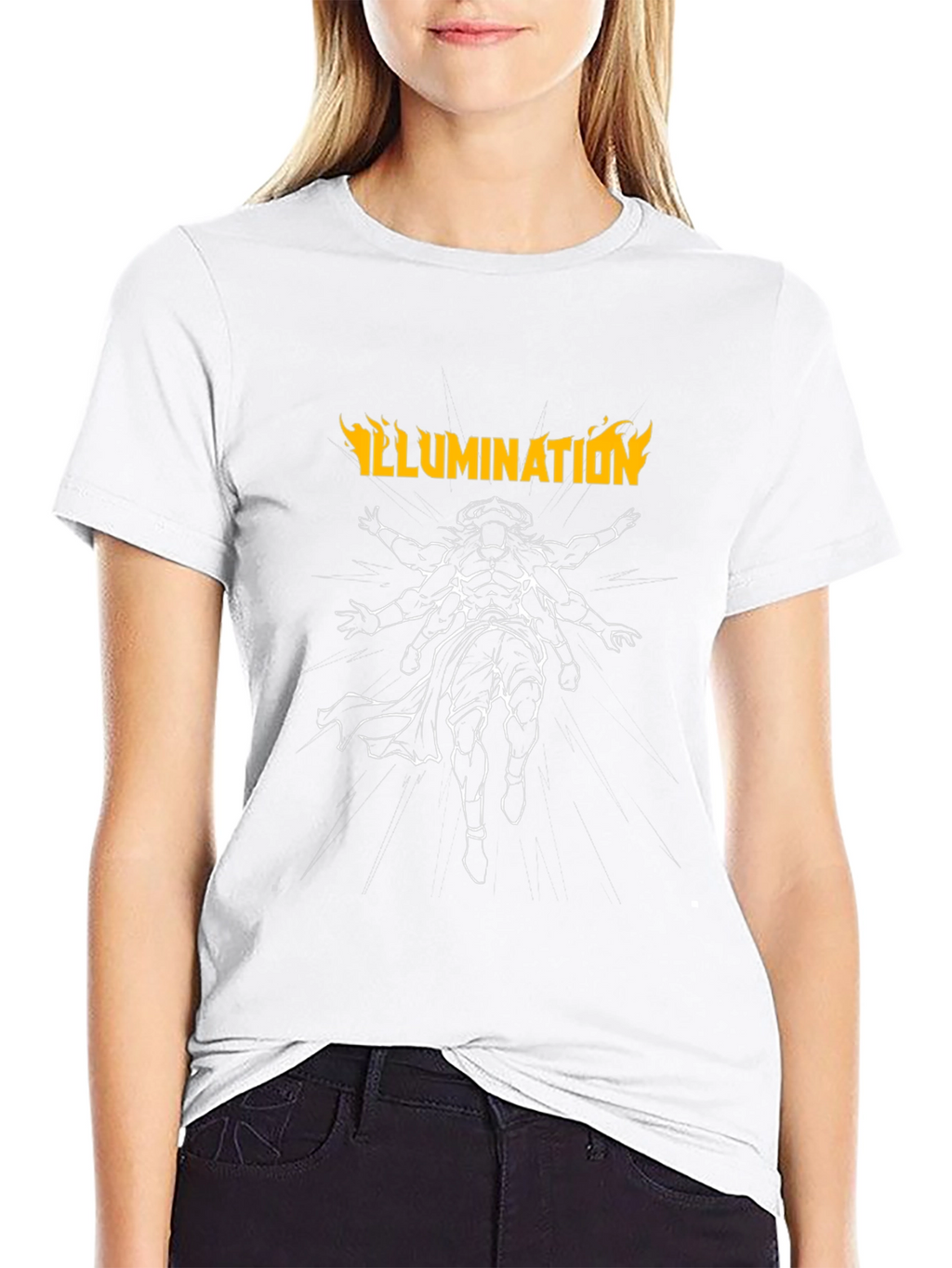 Illumination Graphic Print Mens Black T-Shirt