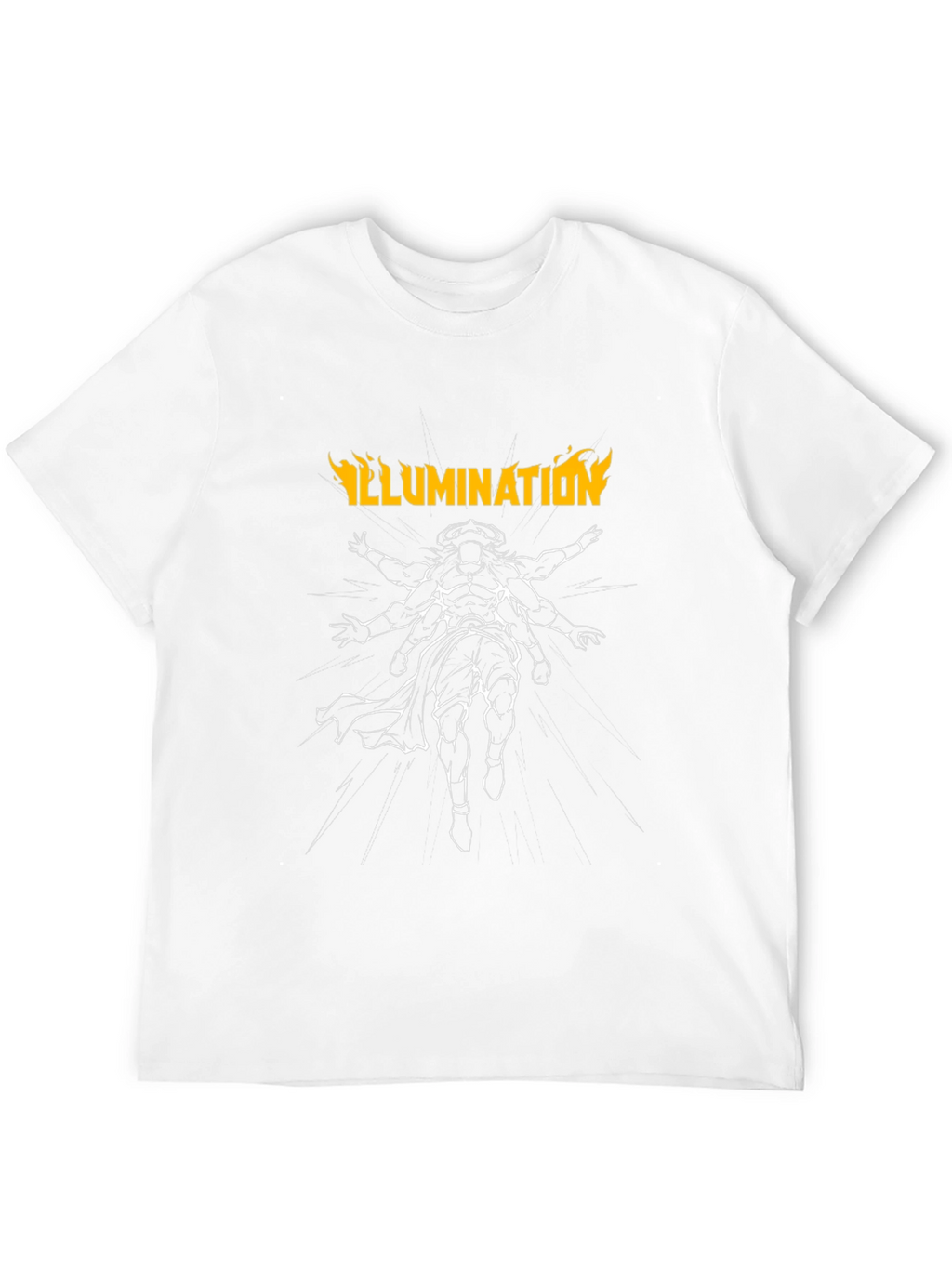 Illumination Graphic Print Mens Black T-Shirt