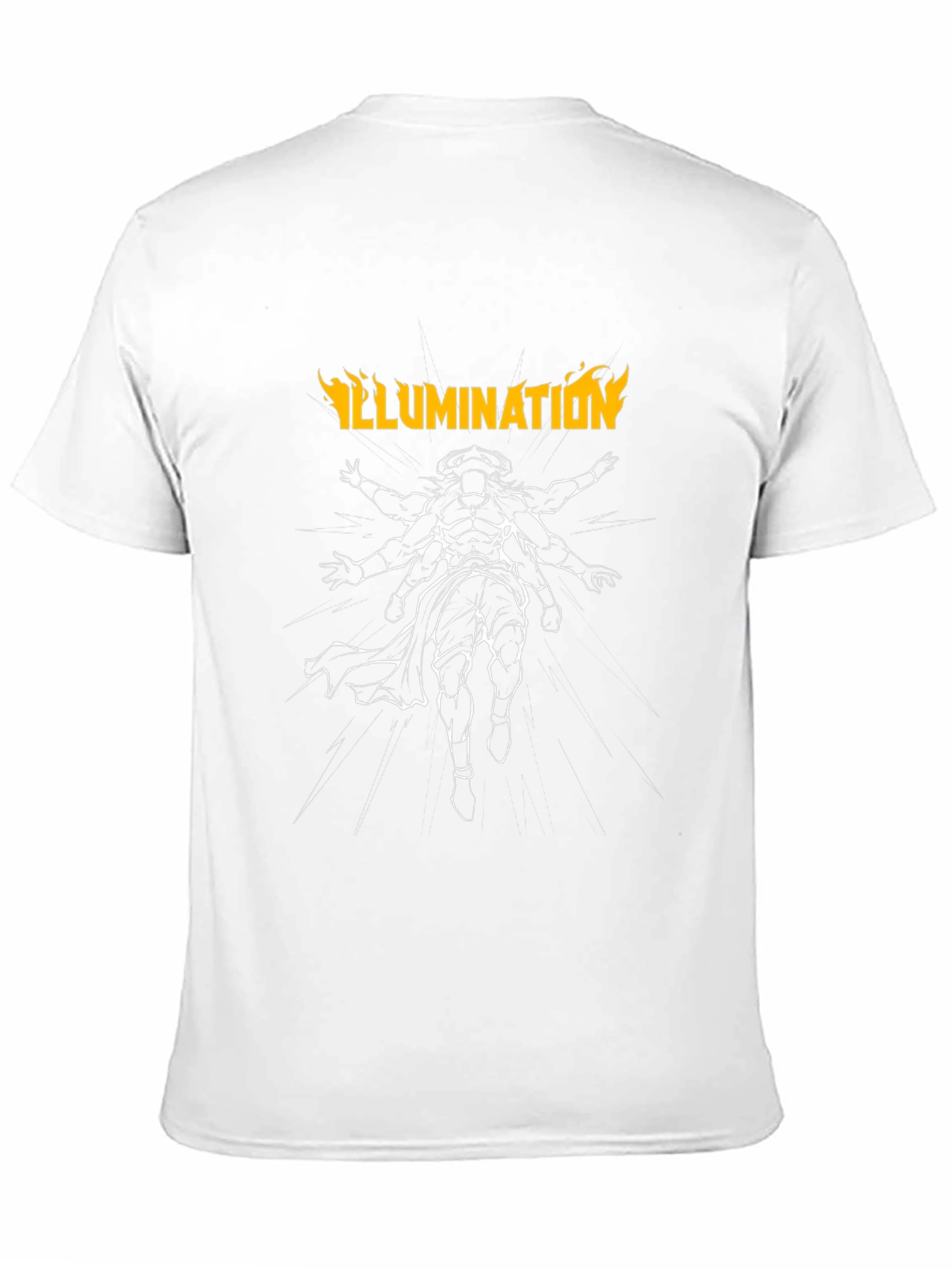 Illumination Graphic Print Mens Black T-Shirt