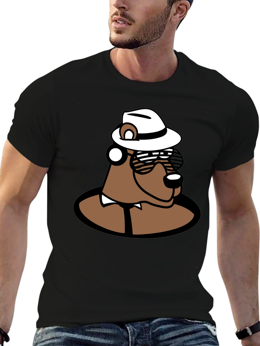 Cool Cartoon Bear T-Shirt