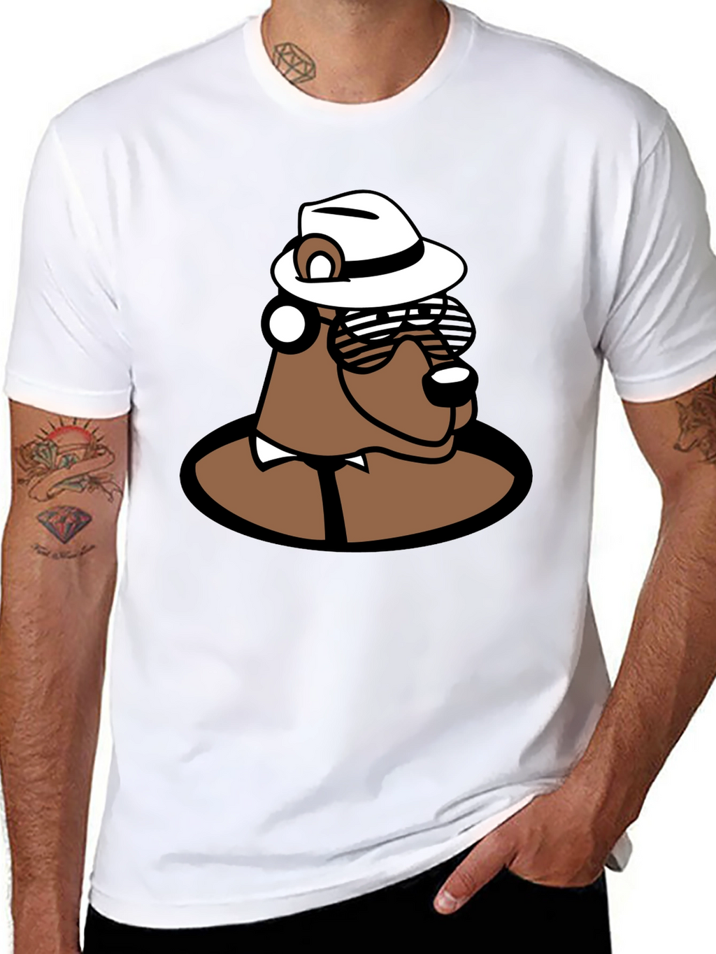 Cool Cartoon Bear T-Shirt