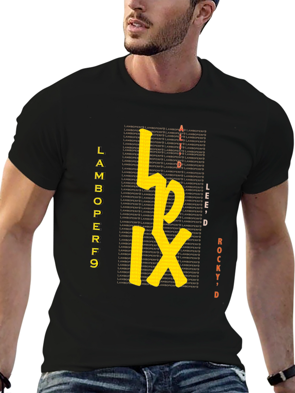 Lamboperf9 Graphic Tee - Stylish Black T-Shirt