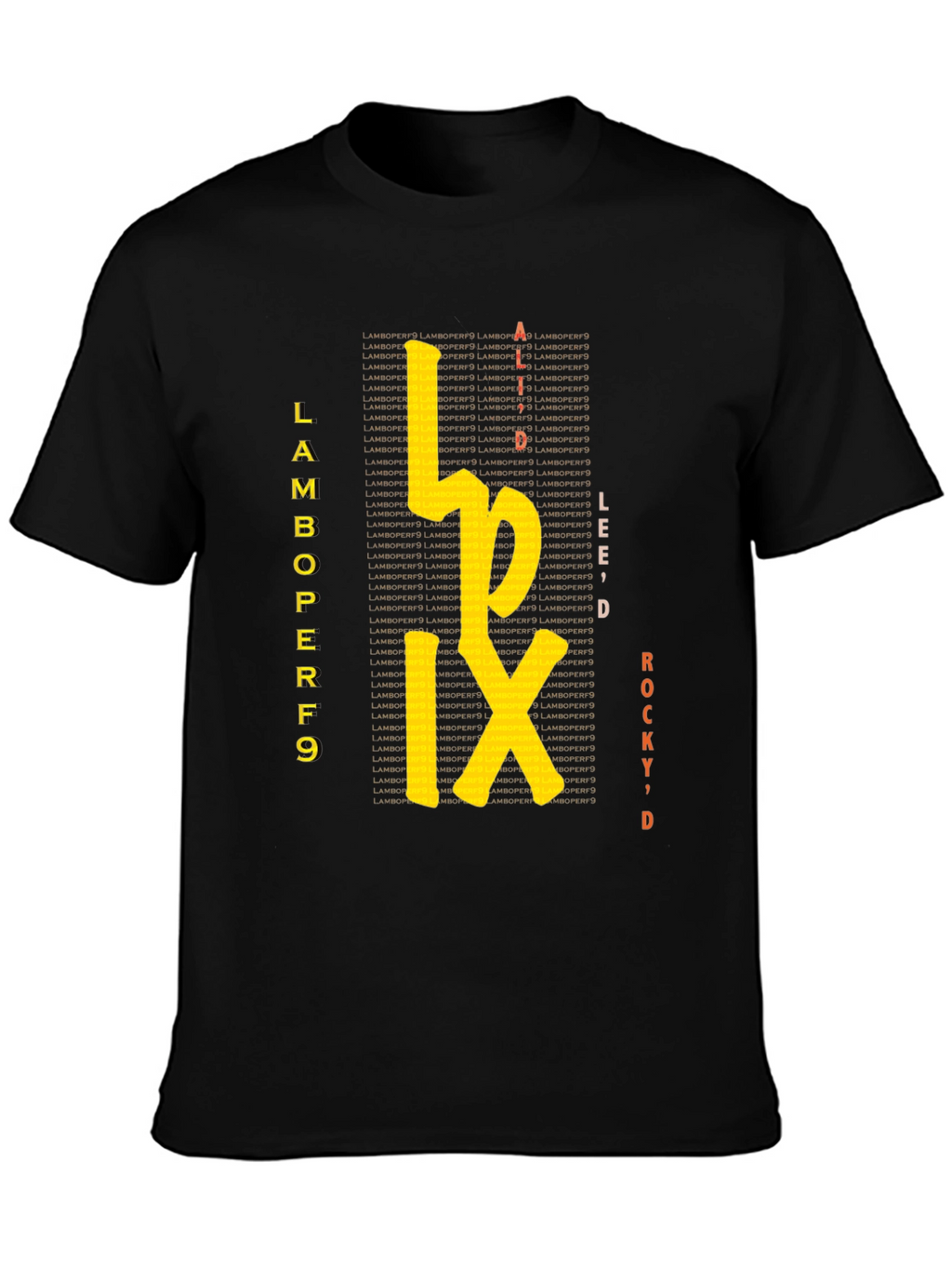 Lamboperf9 Graphic Tee - Stylish Black T-Shirt