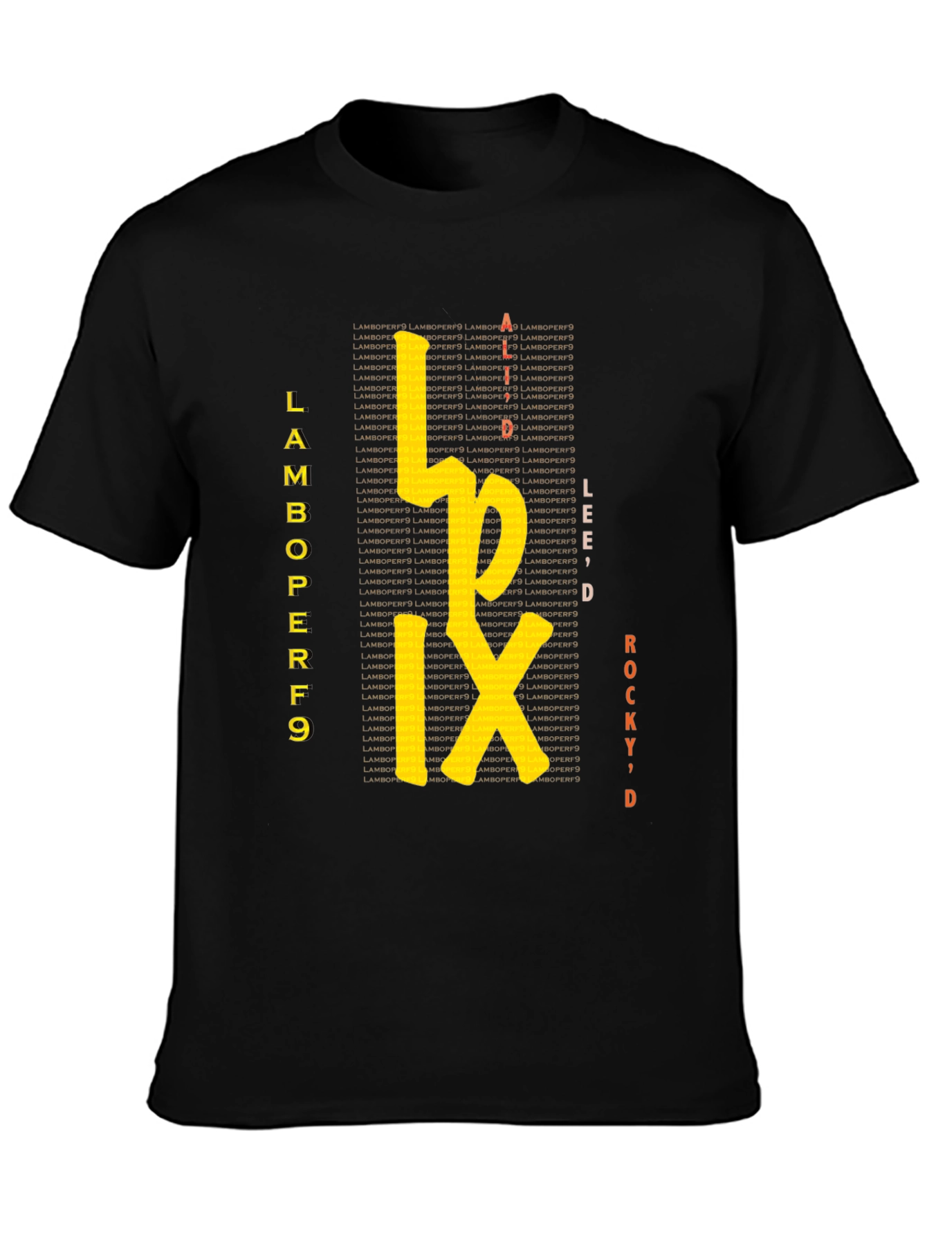 Lamboperf9 Graphic Tee - Stylish Black T-Shirt