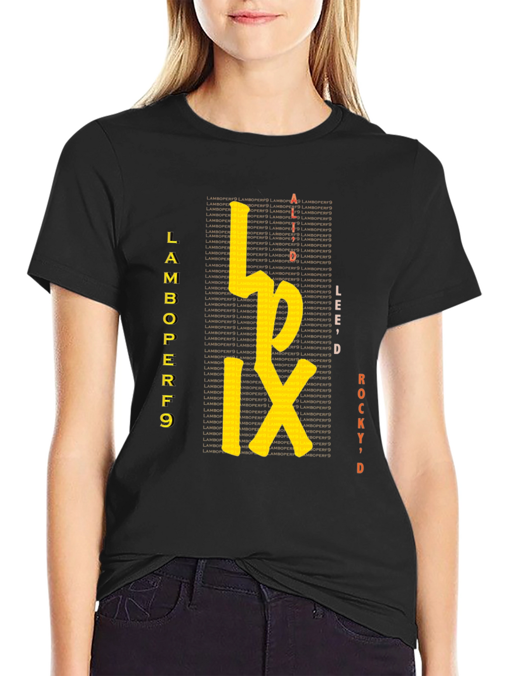Lamboperf9 Graphic Tee - Stylish Black T-Shirt