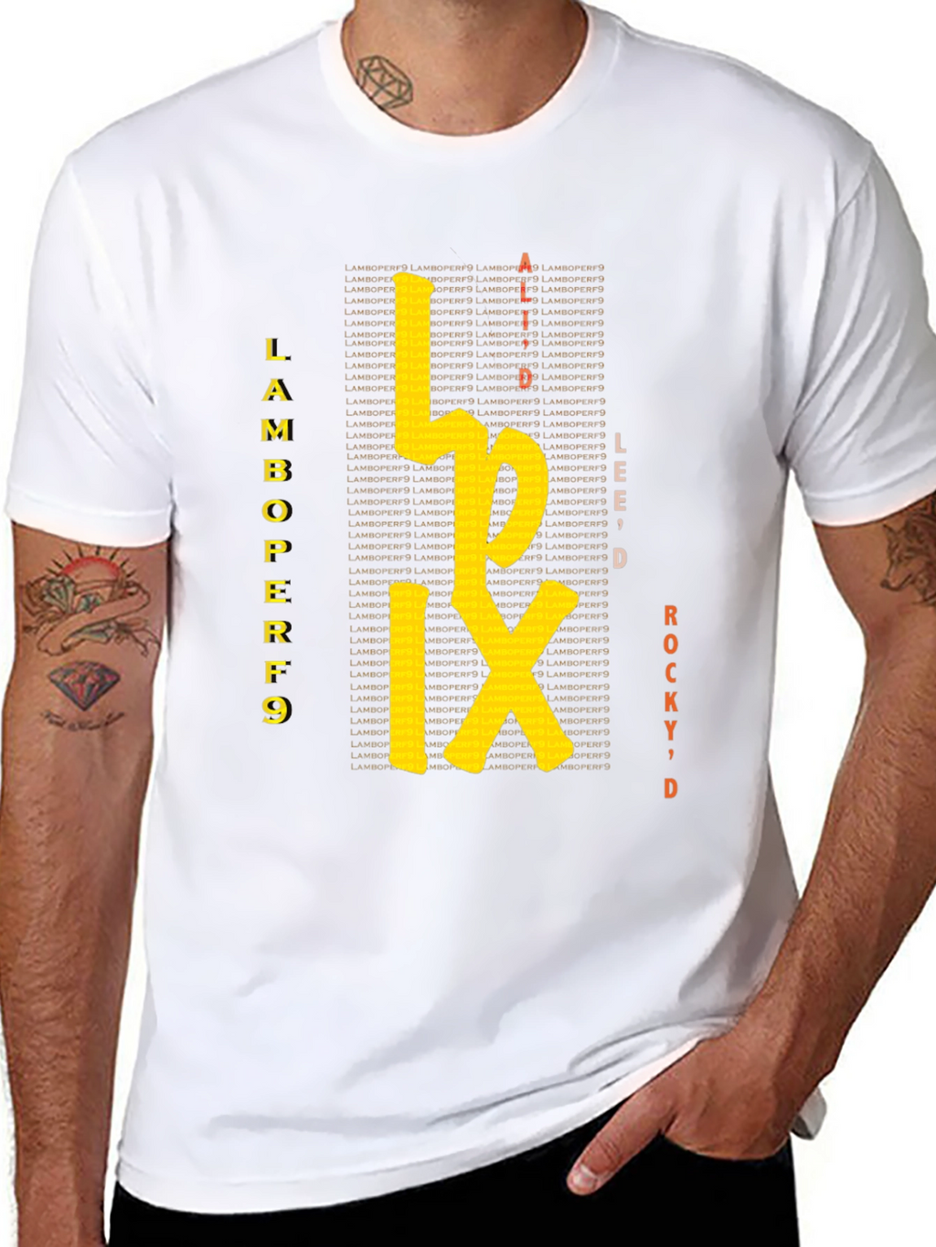 Lamboperf9 Graphic Tee - Stylish Black T-Shirt