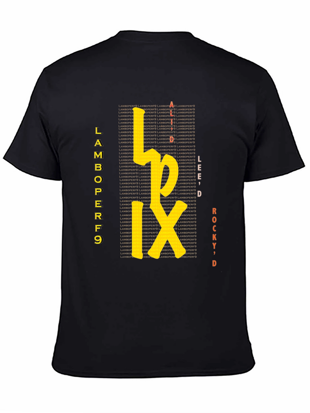 Lamboperf9 Graphic Tee - Stylish Black T-Shirt