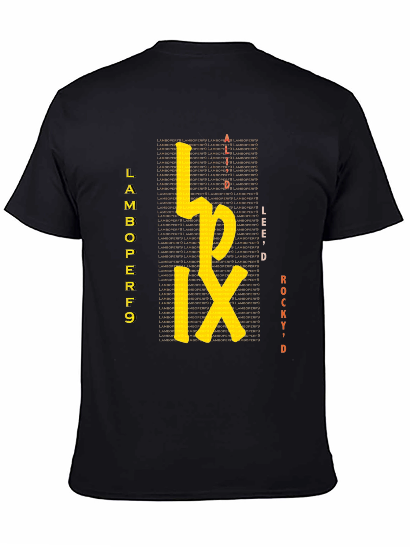 Lamboperf9 Graphic Tee - Stylish Black T-Shirt