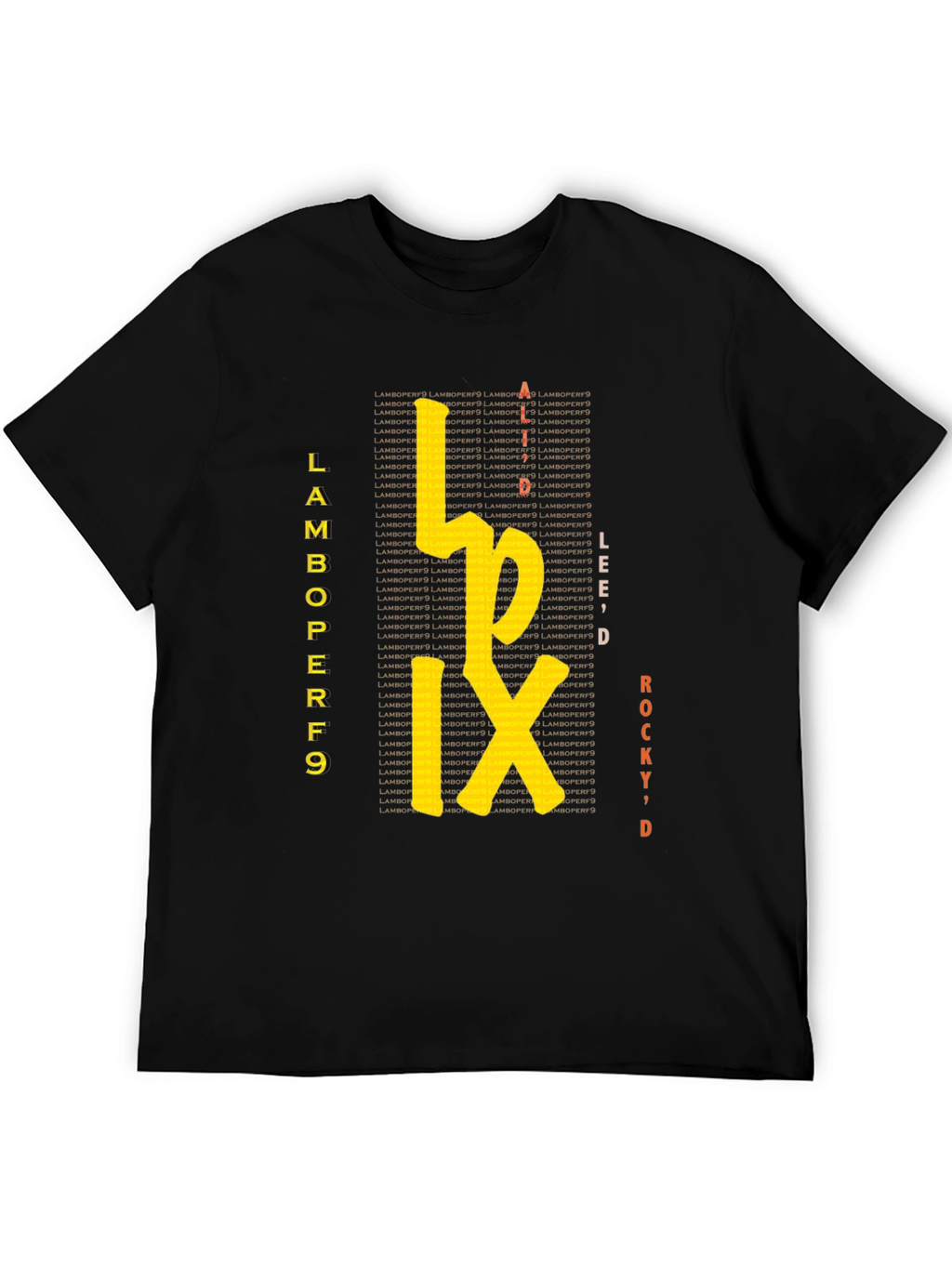 Lamboperf9 Graphic Tee - Stylish Black T-Shirt