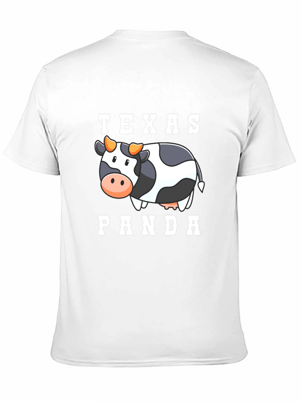 Texas Panda Cow Graphic T-Shirt