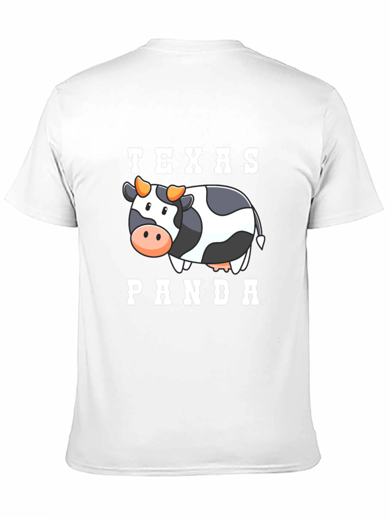 Texas Panda Cow Graphic T-Shirt
