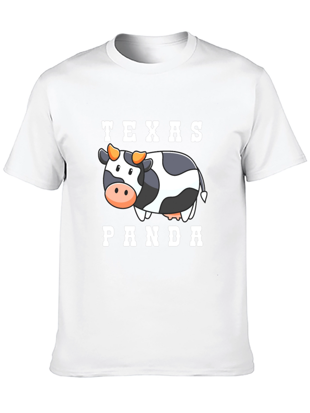 Texas Panda Cow Graphic T-Shirt