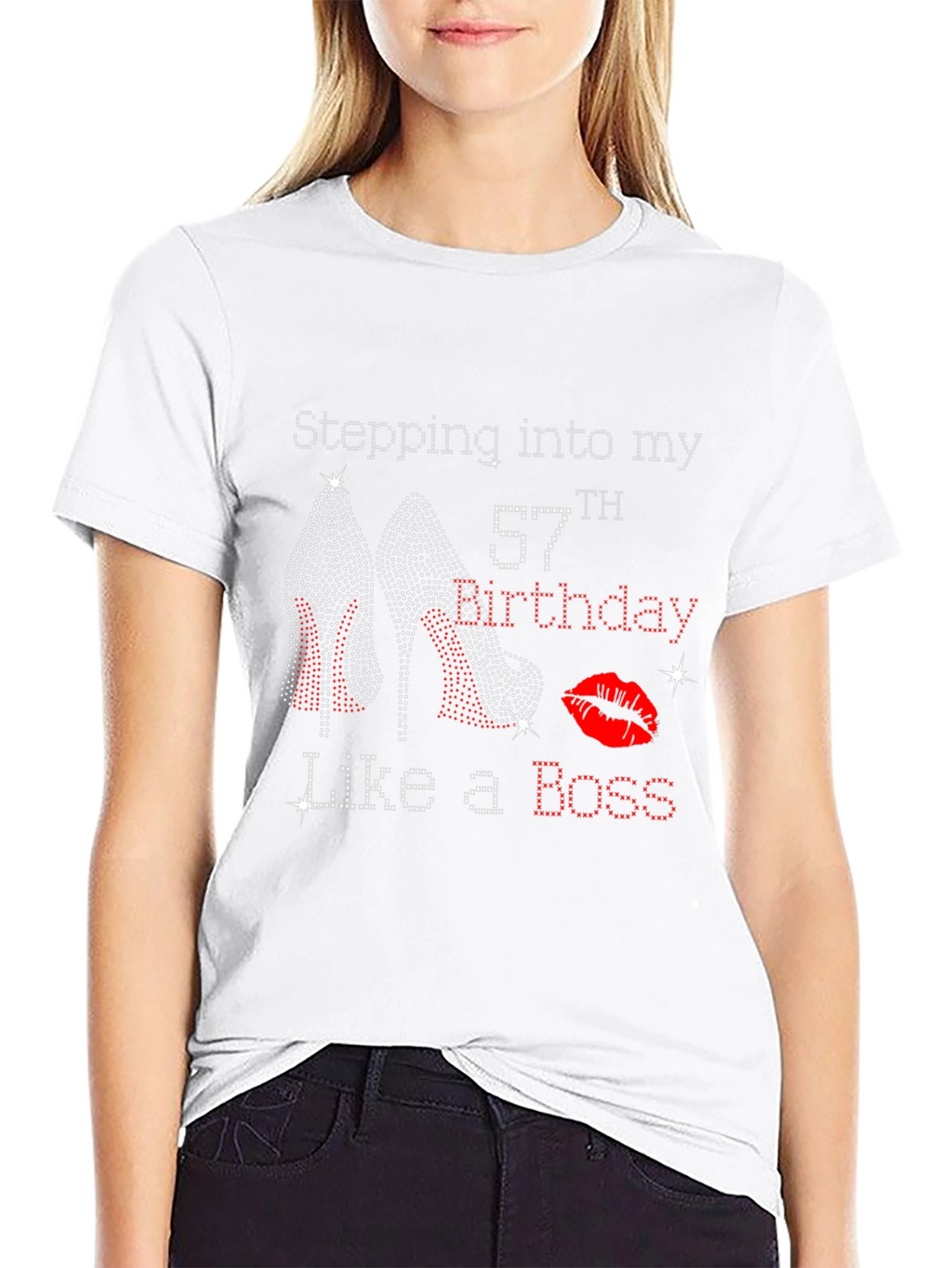 Stepping Into My 57th Birthday Like a Boss T-Shirt