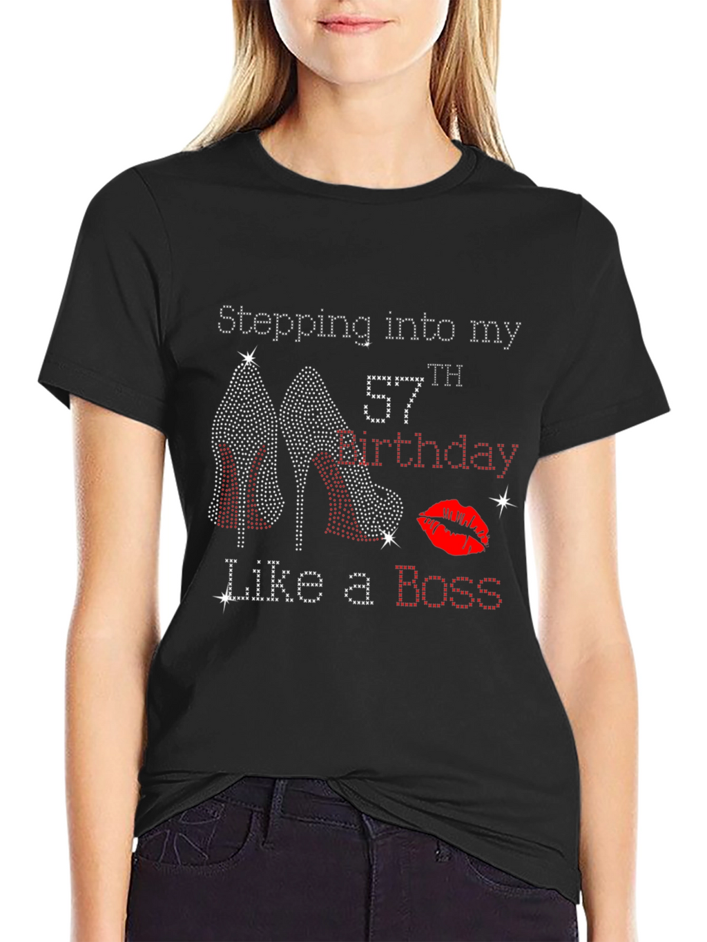 Stepping Into My 57th Birthday Like a Boss T-Shirt