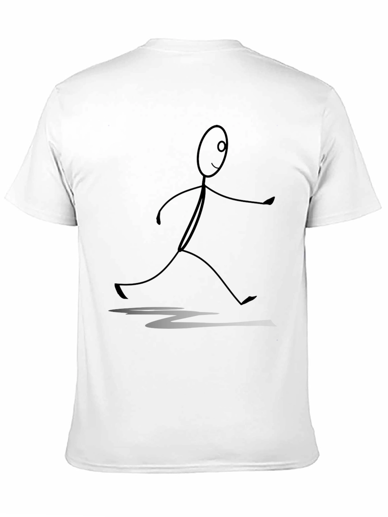 Stick Figure Graphic Tee - Unisex Black T-Shirt