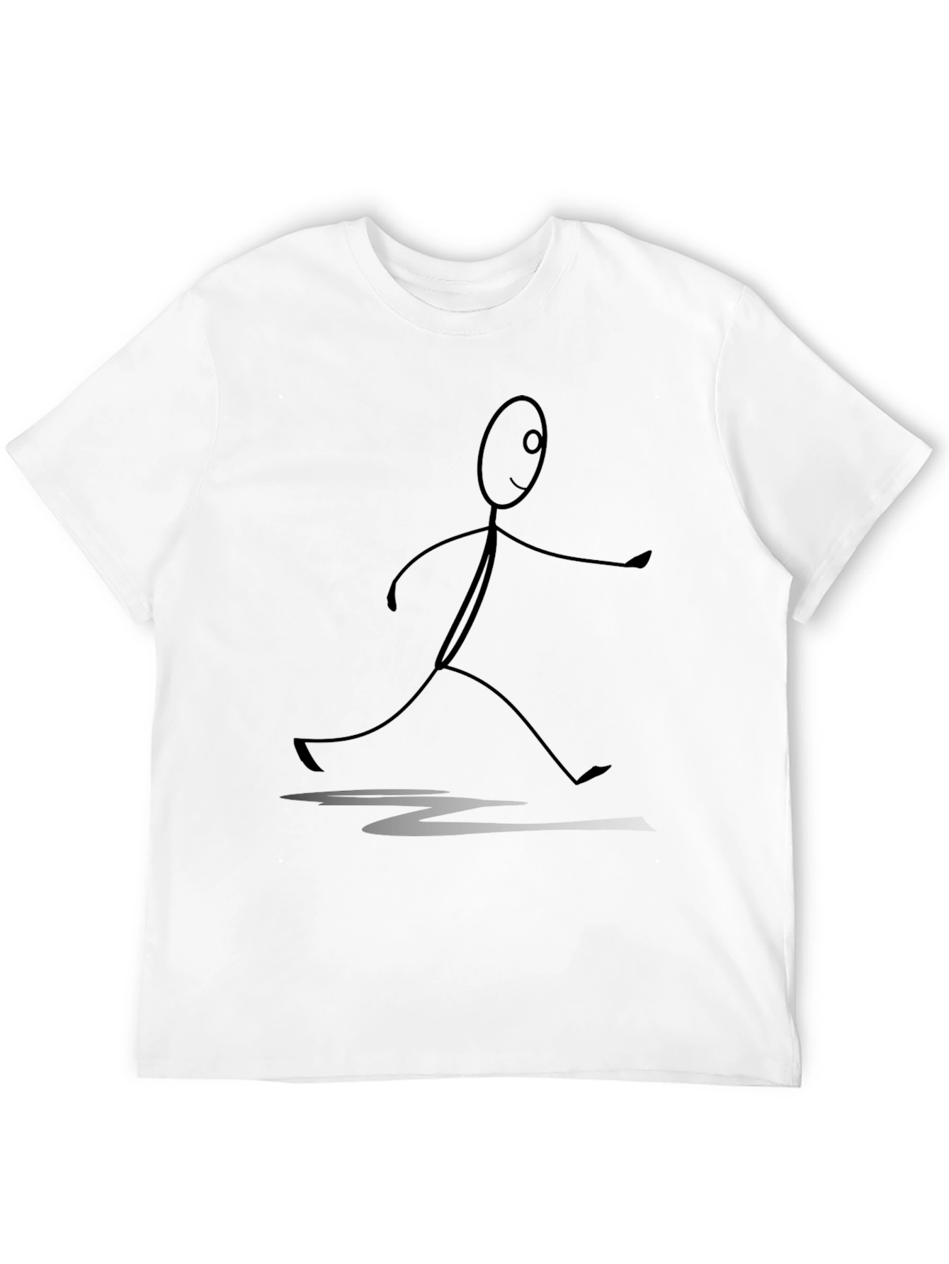 Stick Figure Graphic Tee - Unisex Black T-Shirt