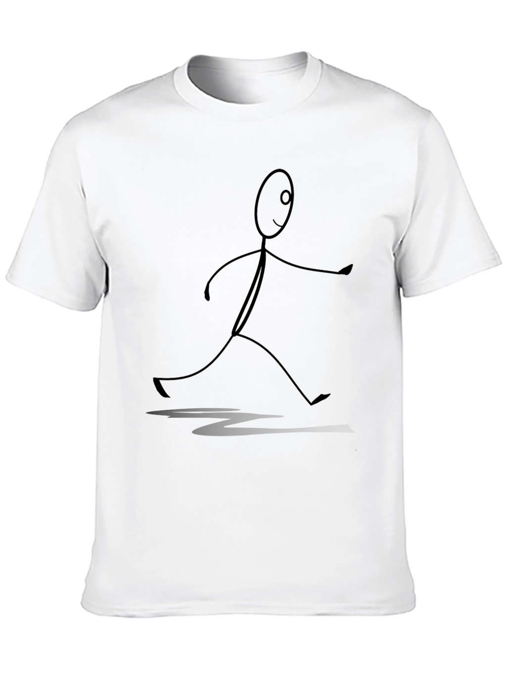 Stick Figure Graphic Tee - Unisex Black T-Shirt