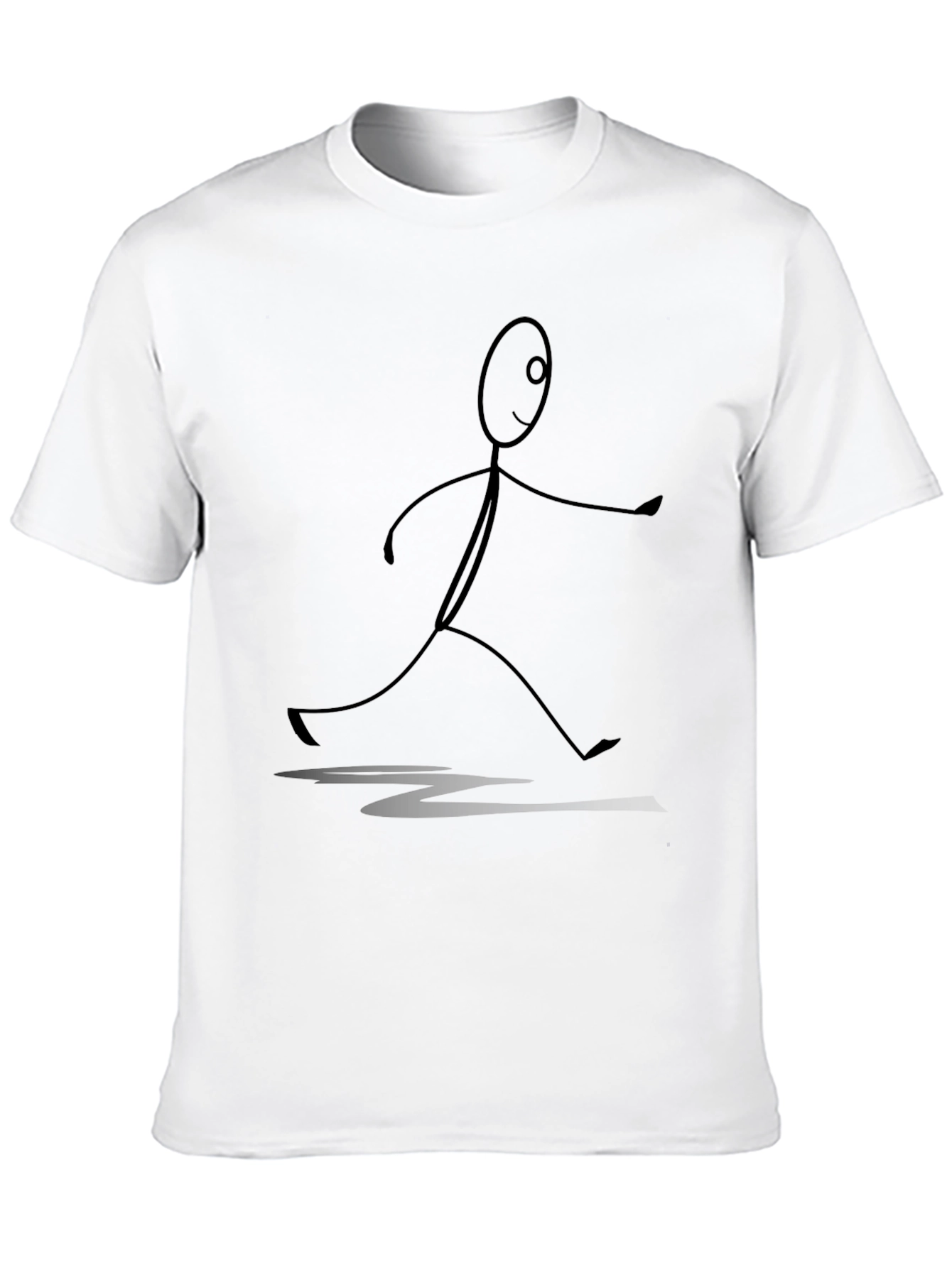 Stick Figure Graphic Tee - Unisex Black T-Shirt