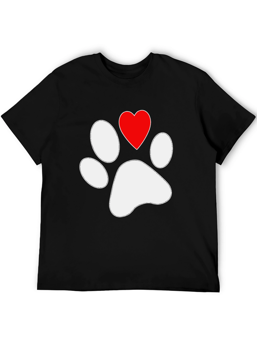 Paw Print Heart T-Shirt
