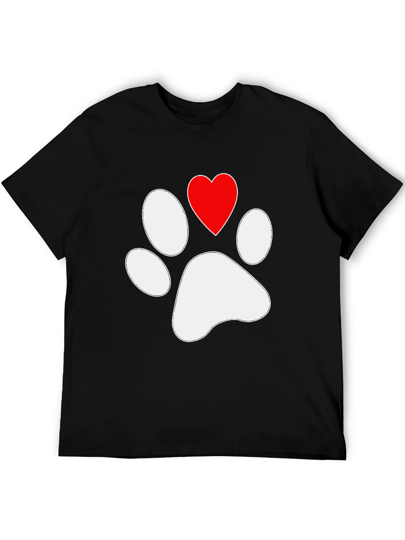 Paw Print Heart T-Shirt