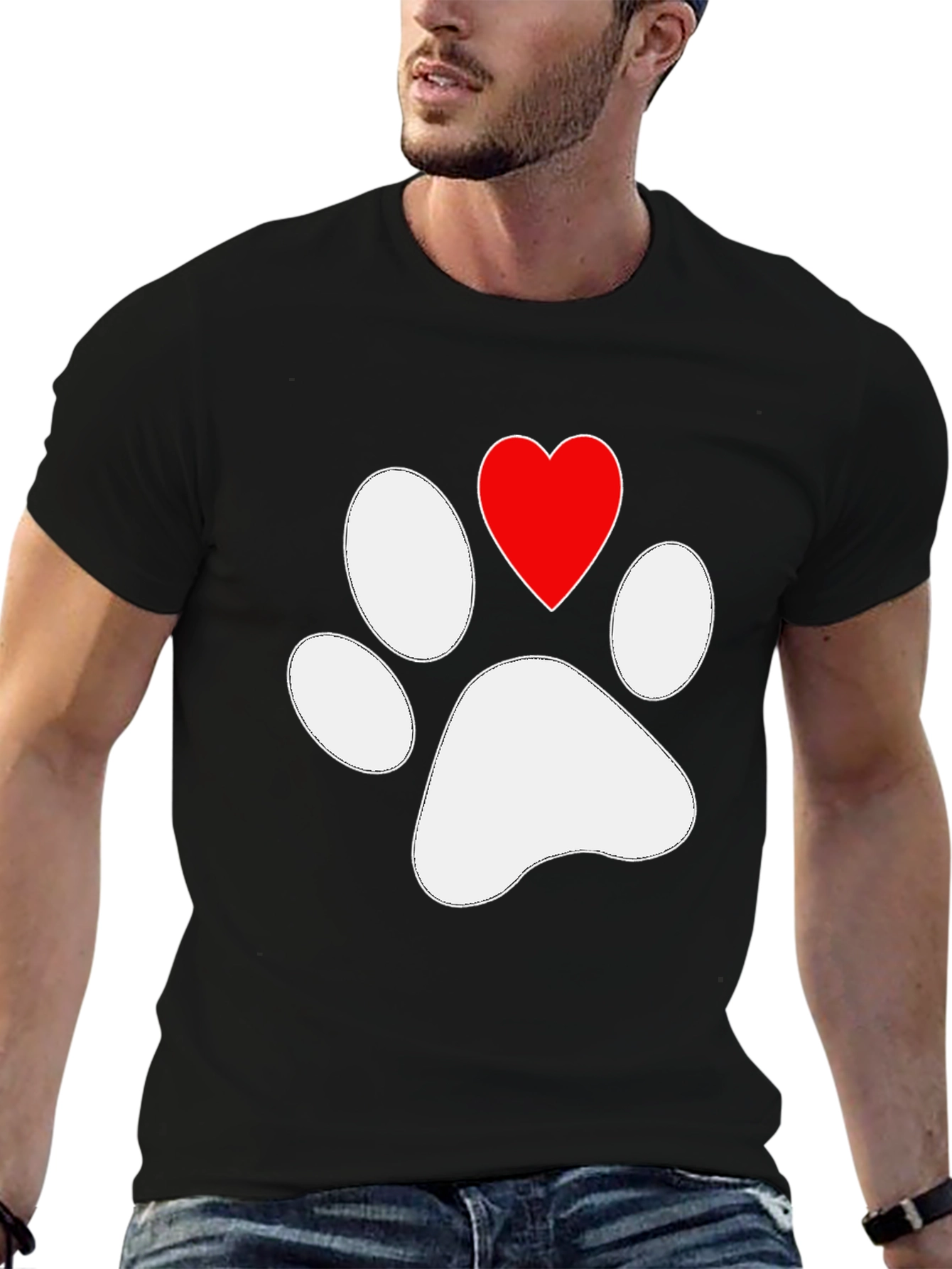 Paw Print Heart T-Shirt