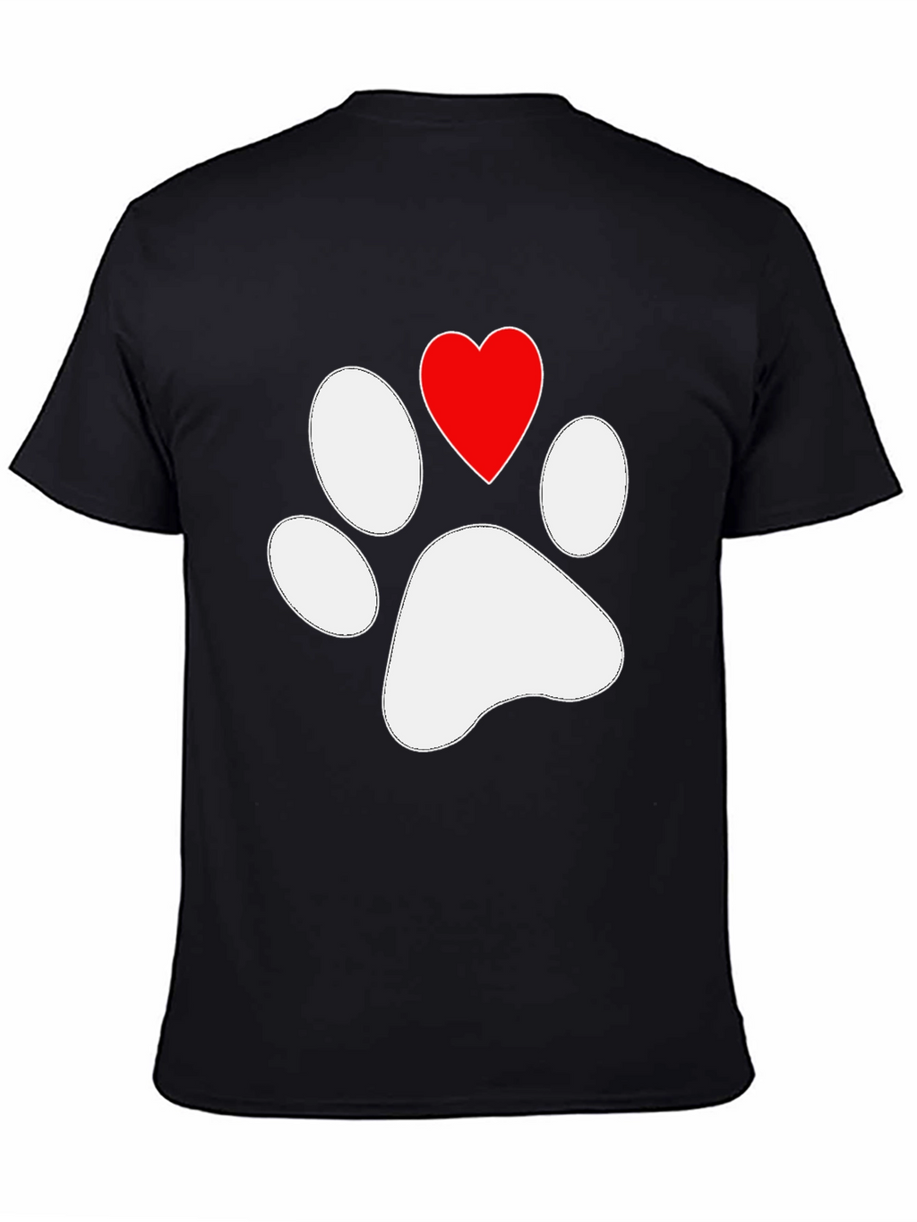 Paw Print Heart T-Shirt
