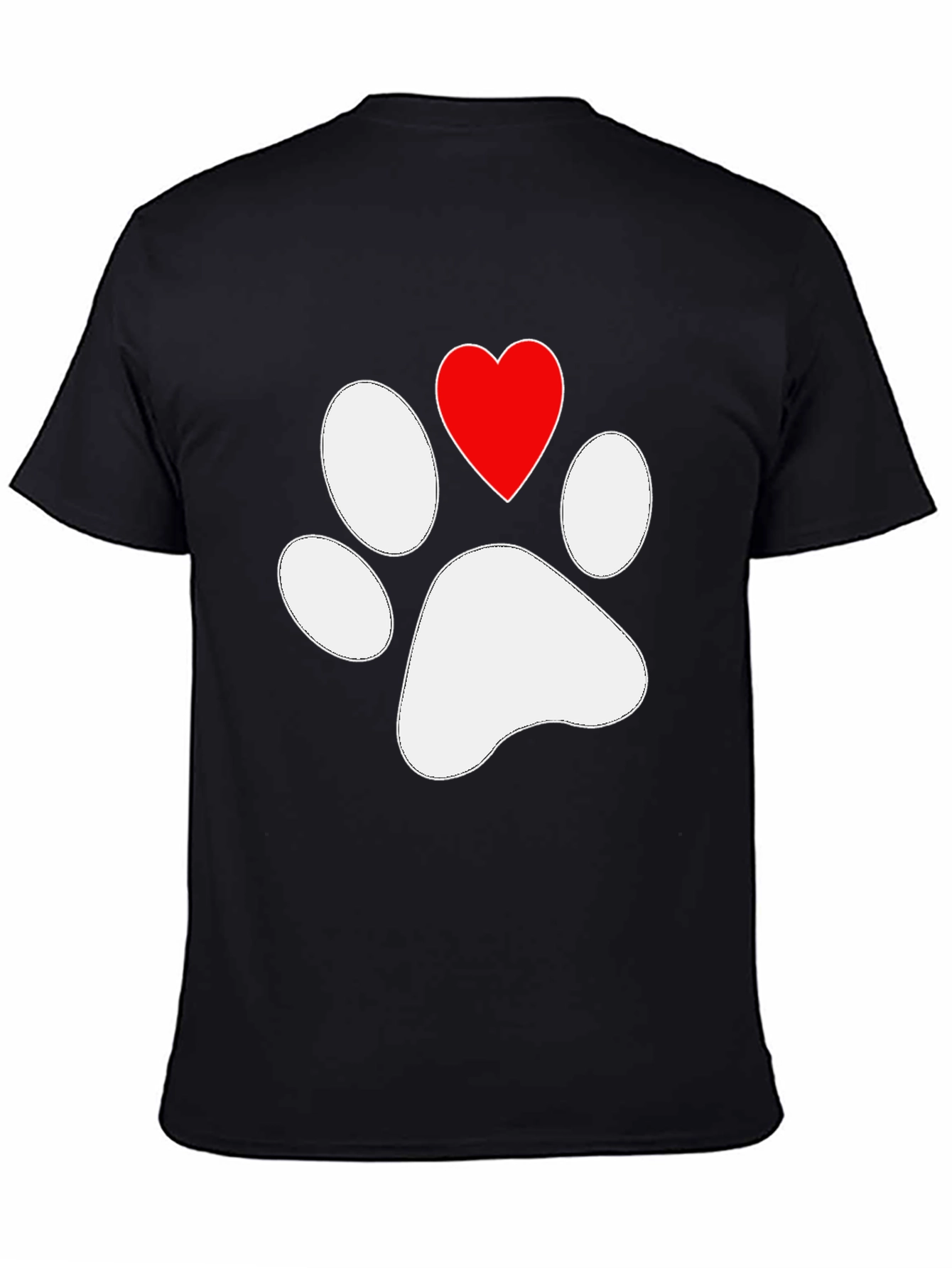 Paw Print Heart T-Shirt