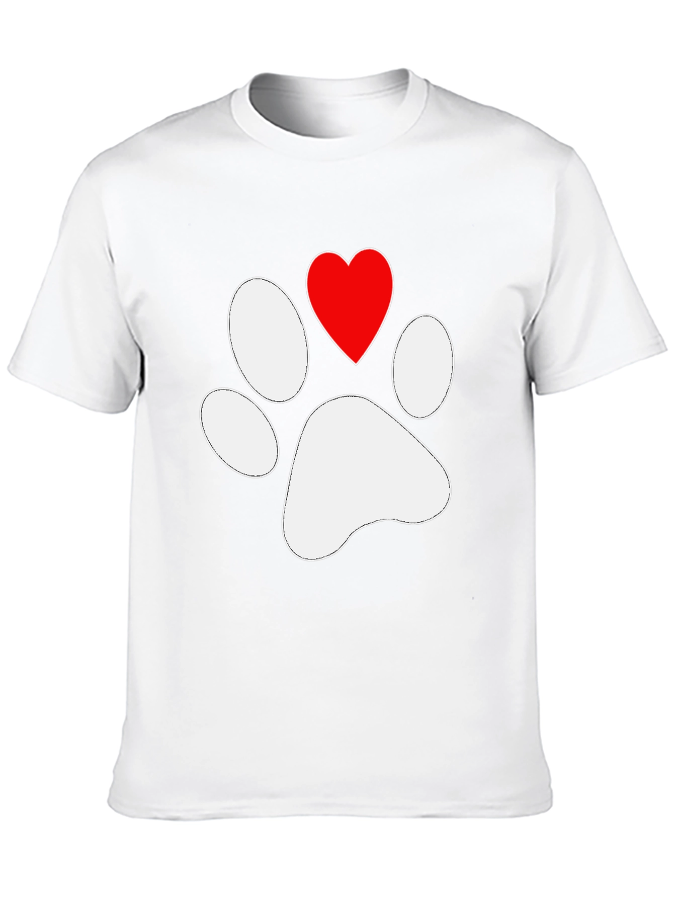 Paw Print Heart T-Shirt